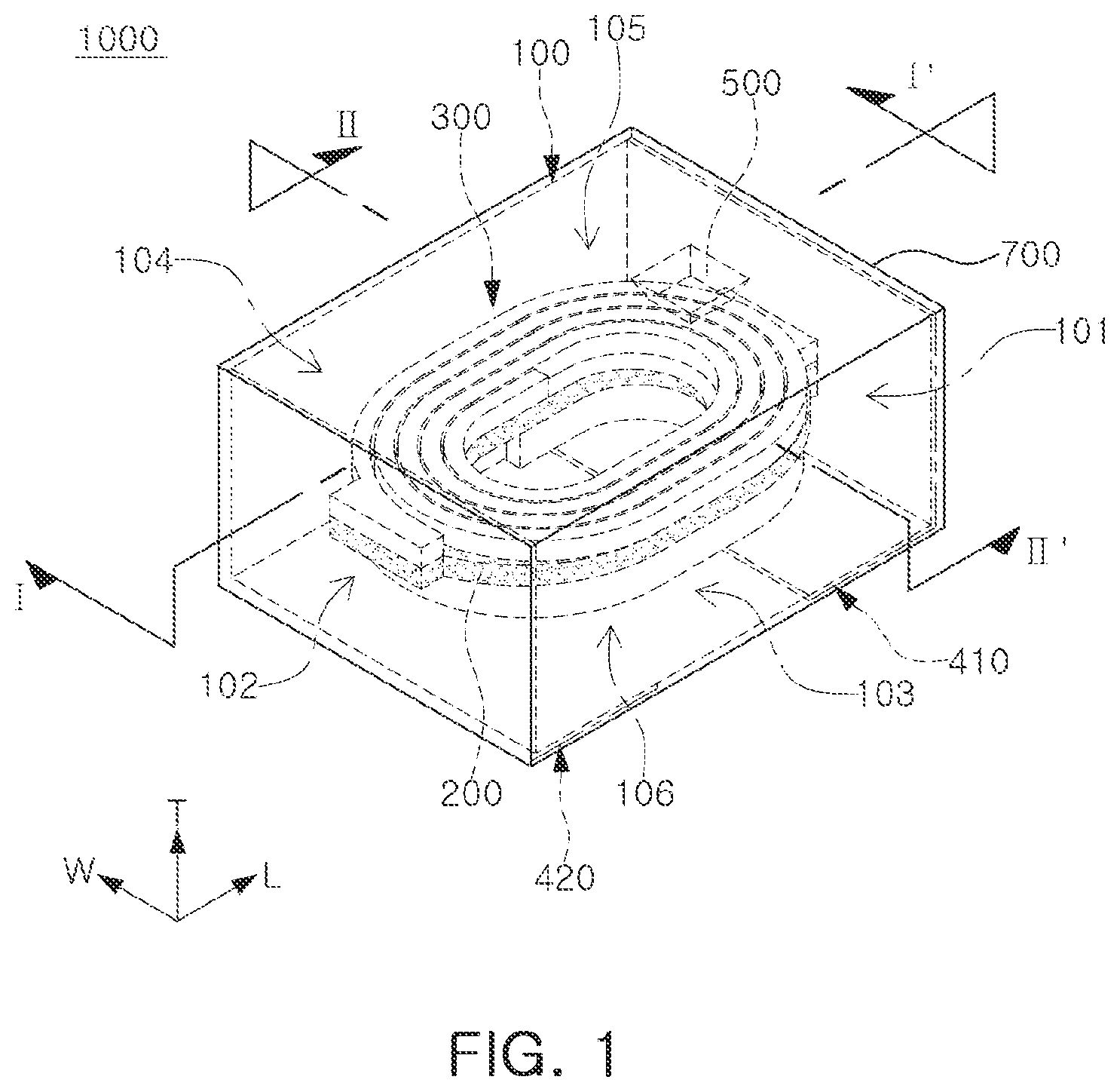 Patent US12165801 Figure 1 – Coil component