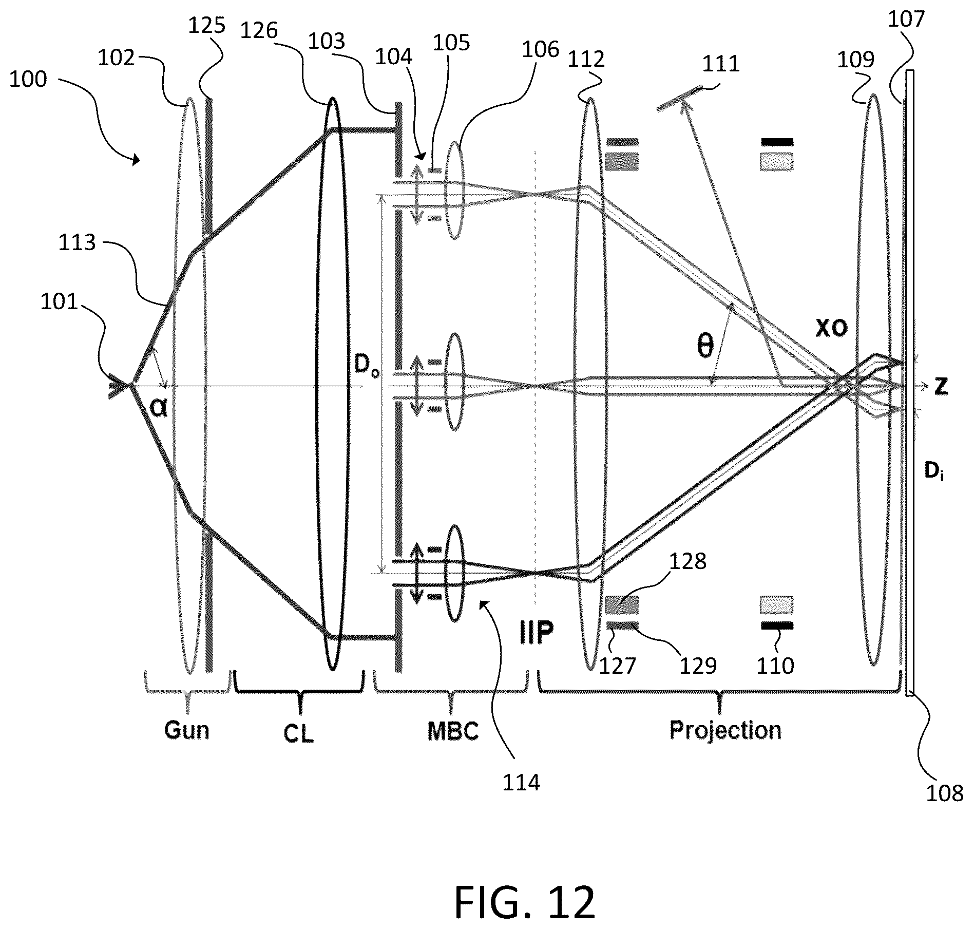 Patent US12165831 Figure 12 – Method and system of image-forming multi-electron beams