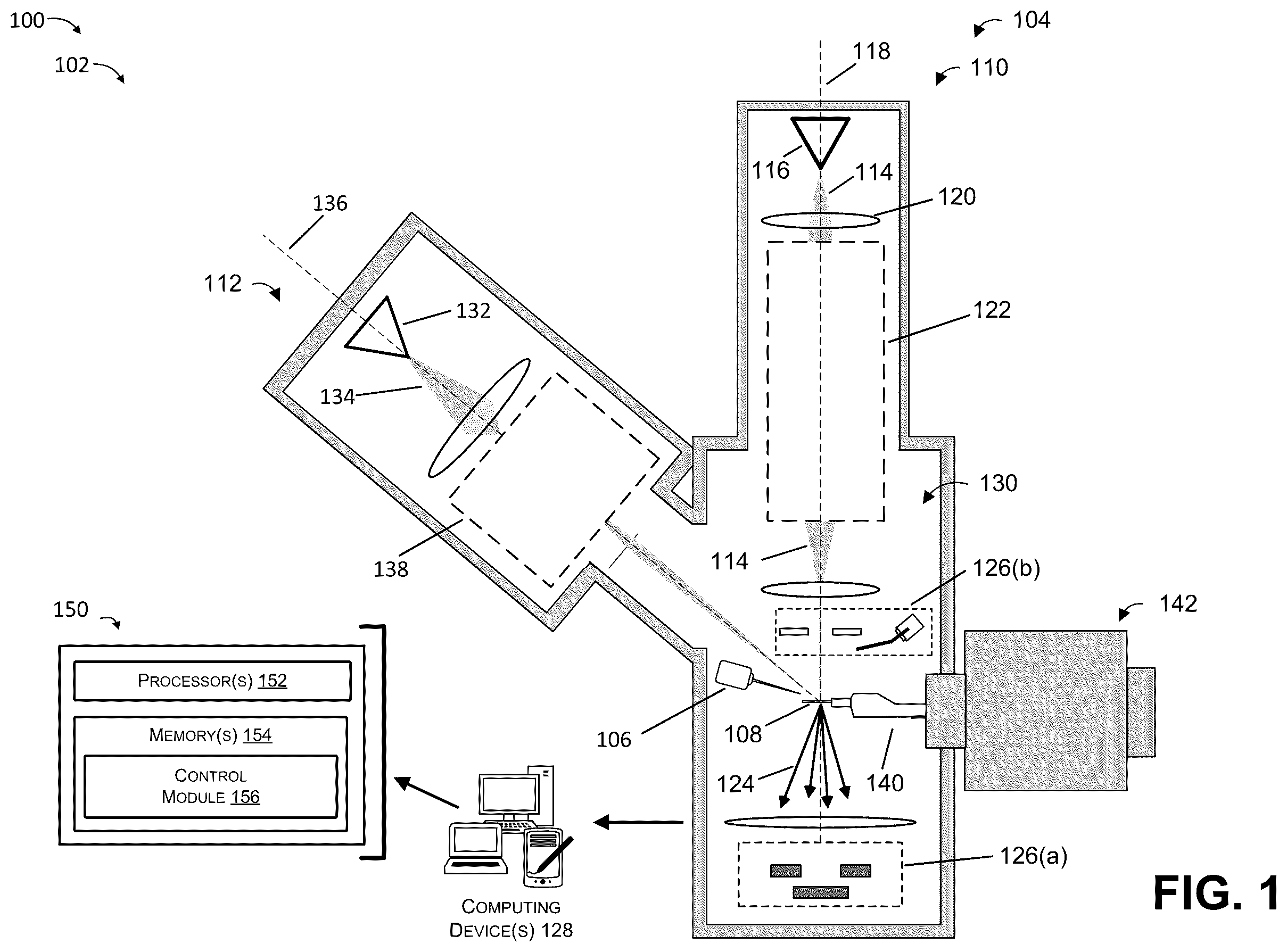 Patent US12165832 Figure 1 – Systems and methods for performing sample lift-out for highly reactive materials