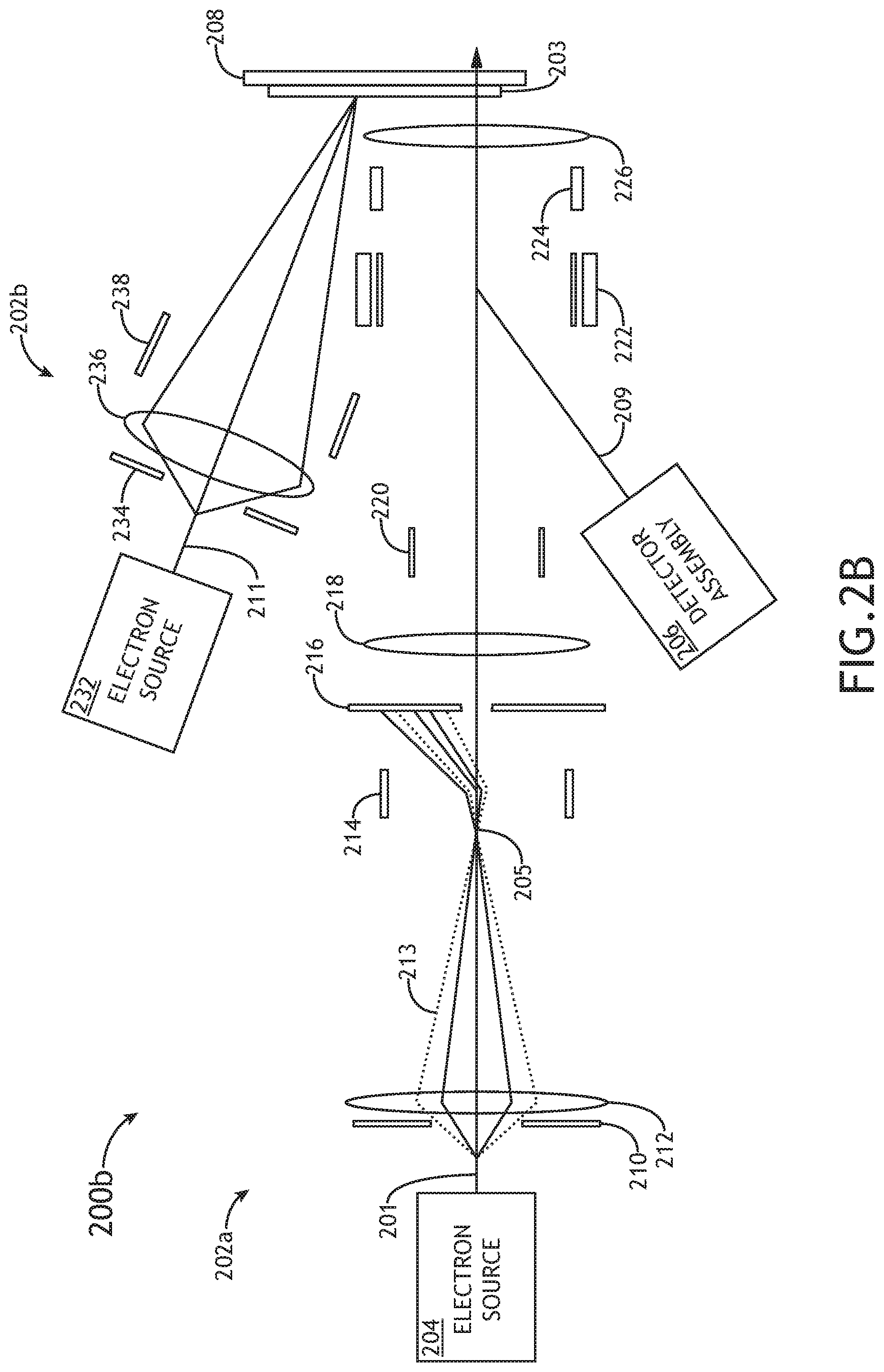 Patent US12165838 Figure 3 – Joint electron-optical columns for flood-charging and image-forming in voltage contrast wafer inspections