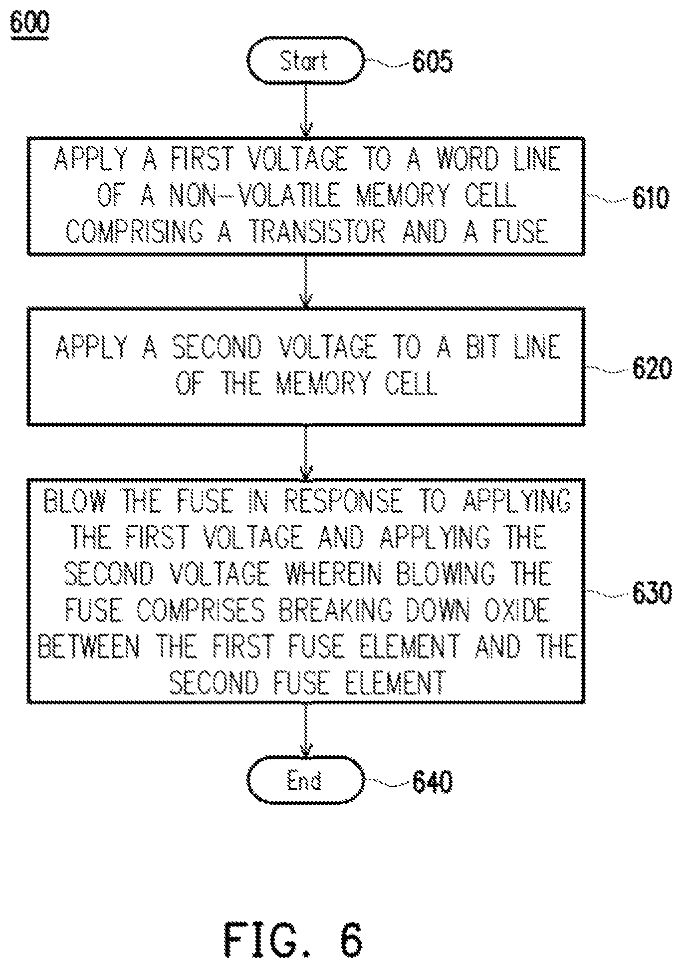 Patent US12165865 Figure 6 – Efuse with fuse walls and method of manufacturing the same