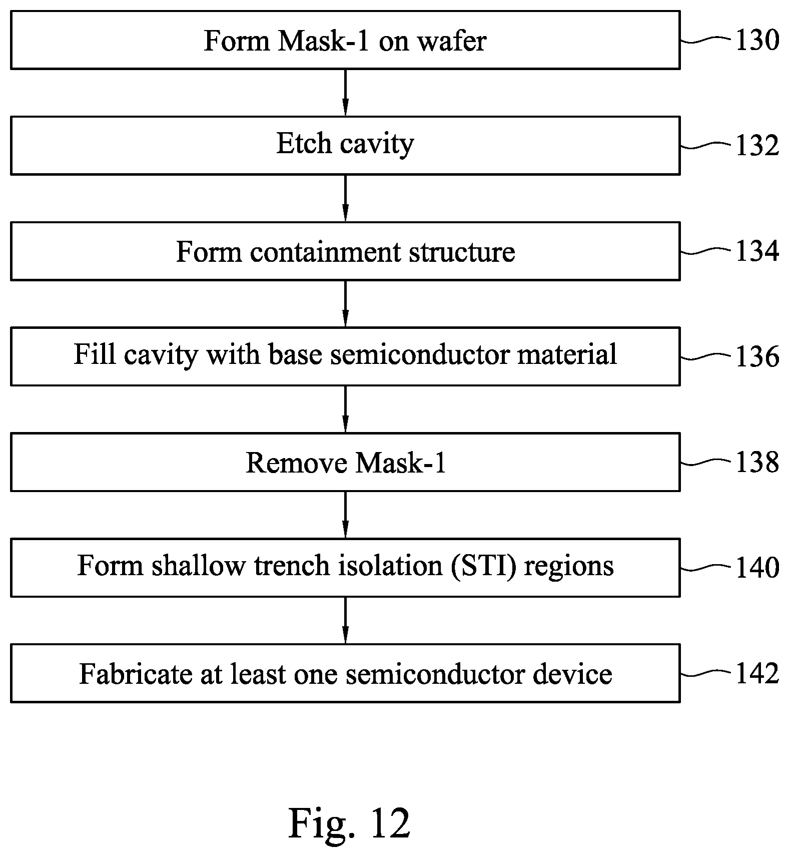 Patent US12165868 Figure 7 – Semiconductor device in a containment structure including a buried layer