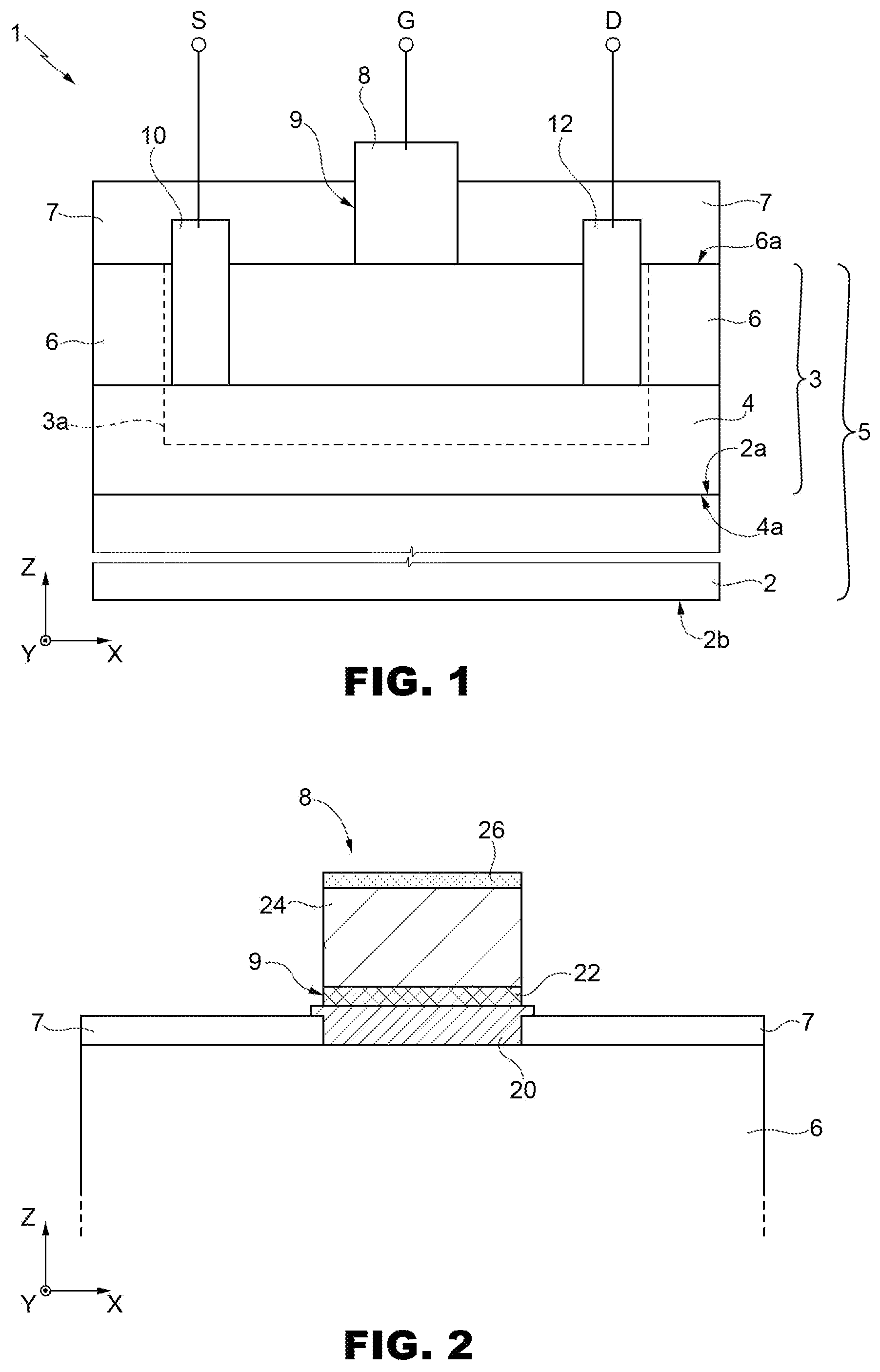 Patent US12165871 Figure 1 – Method for manufacturing a gate terminal of a HEMT device, and HEMT device
