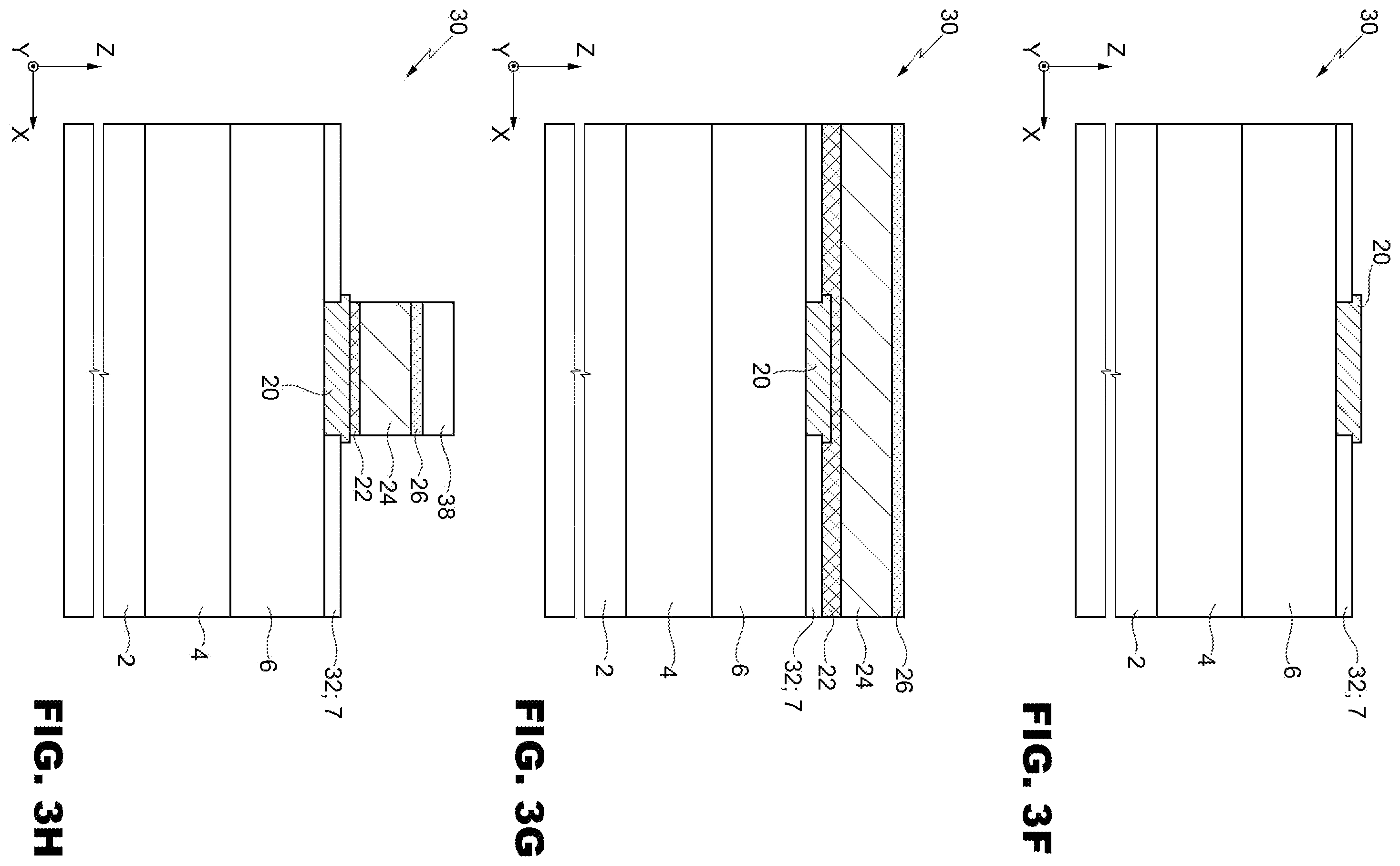 Patent US12165871 Figure 4 – Method for manufacturing a gate terminal of a HEMT device, and HEMT device