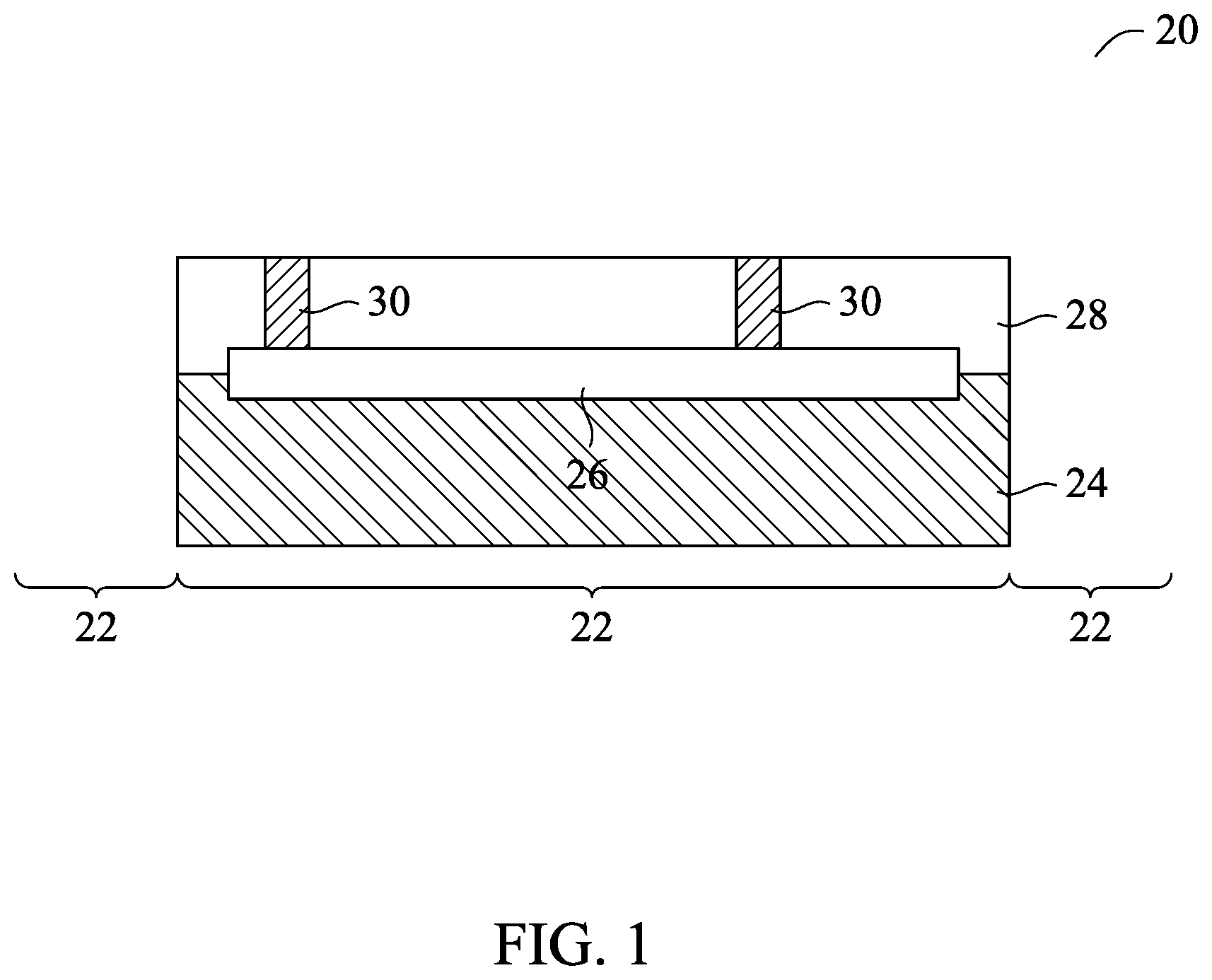 Patent US12165914 Figure 1 – Air spacer surrounding conductive features and method forming same