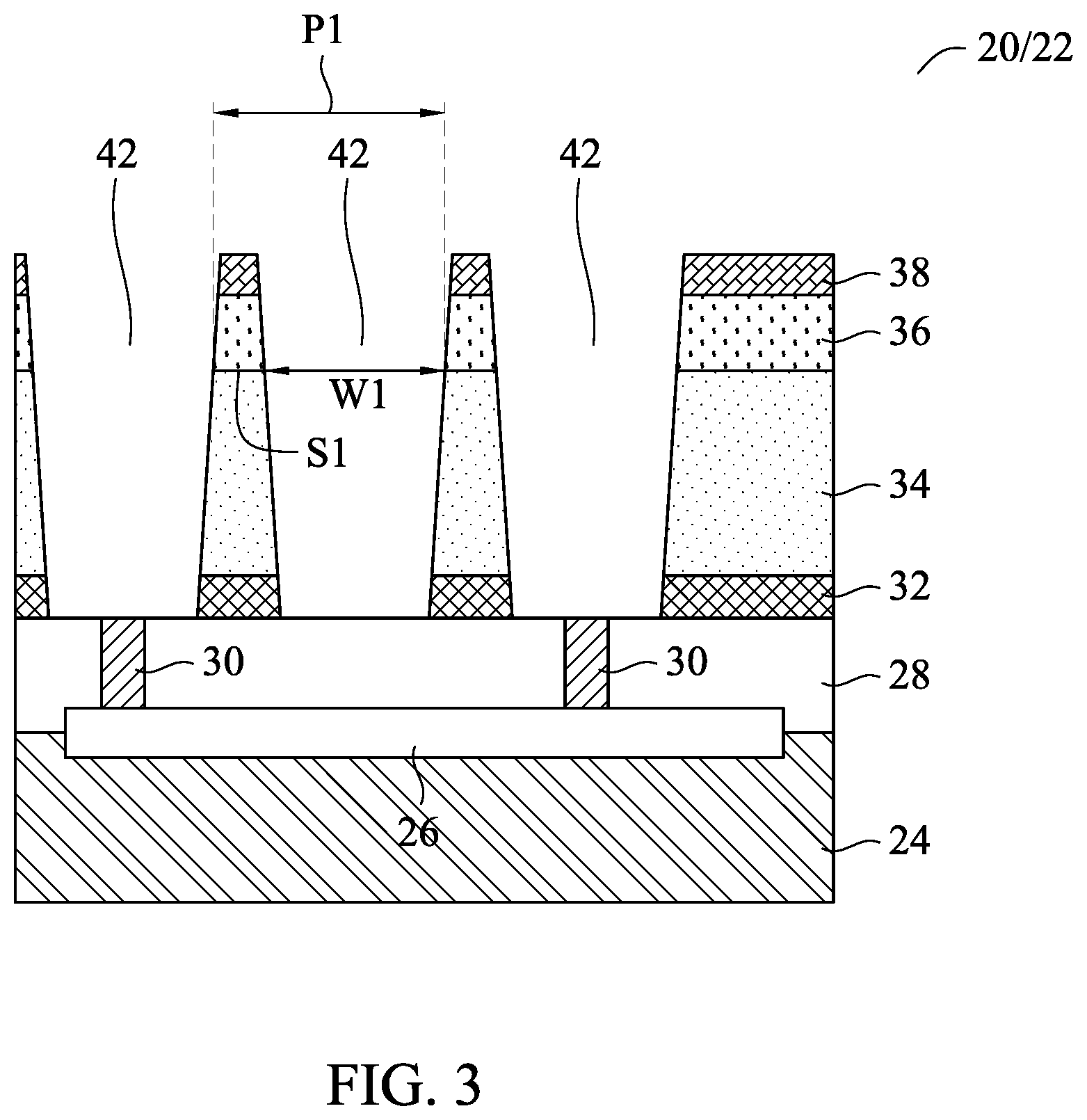 Patent US12165914 Figure 3 – Air spacer surrounding conductive features and method forming same