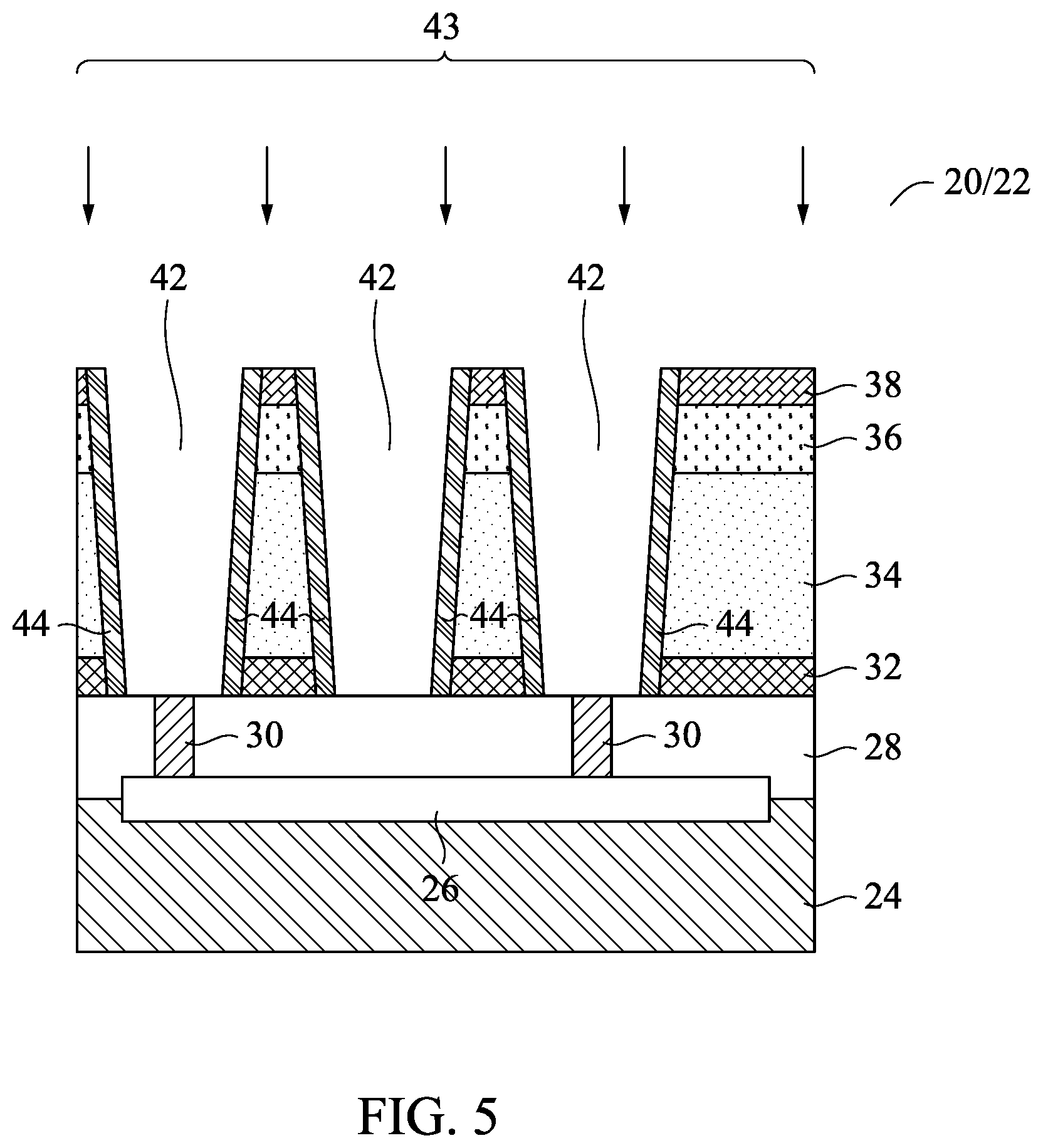 Patent US12165914 Figure 5 – Air spacer surrounding conductive features and method forming same
