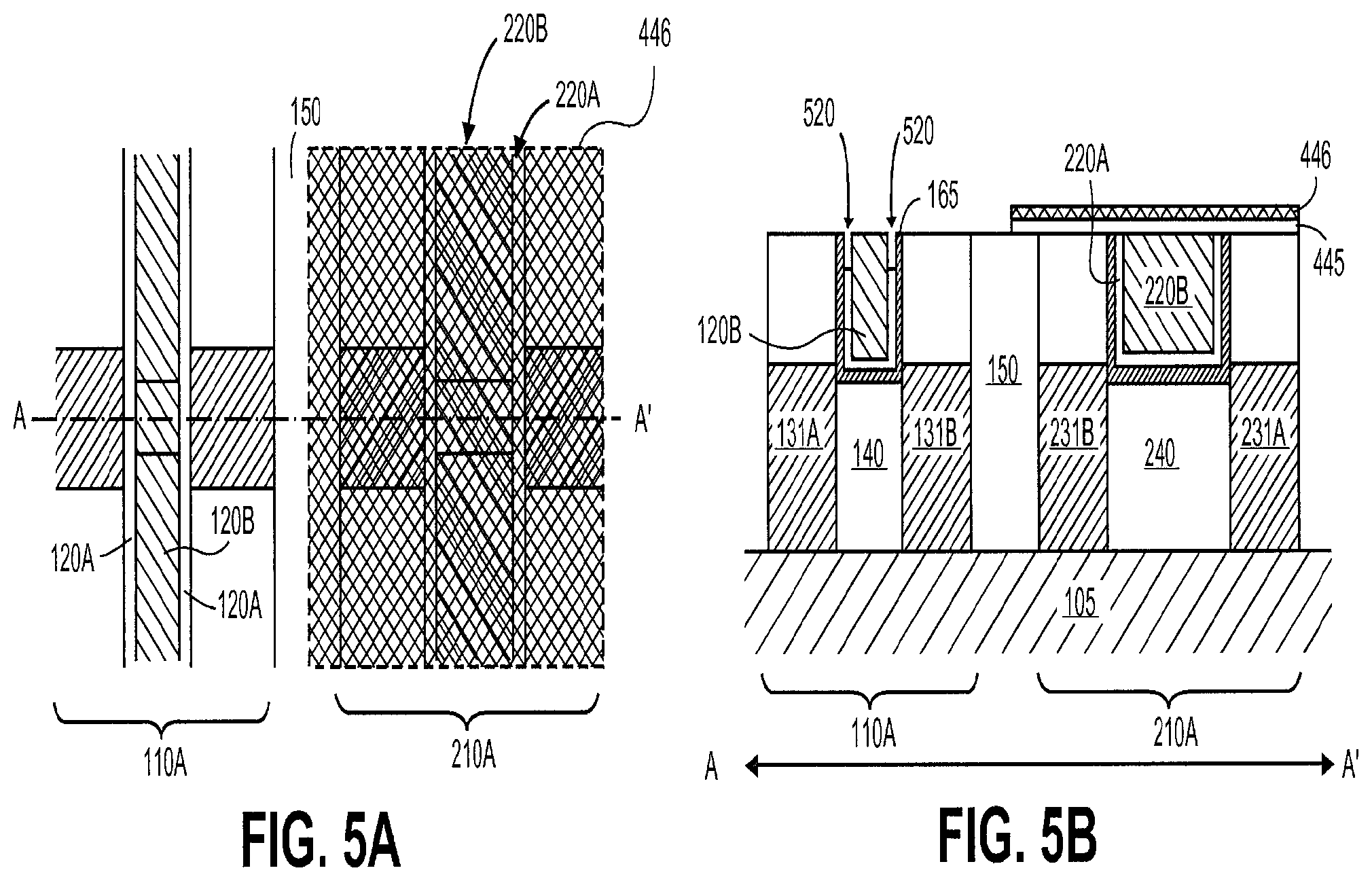 Patent US12165928 Figure 5 – Integrated circuits with recessed gate electrodes