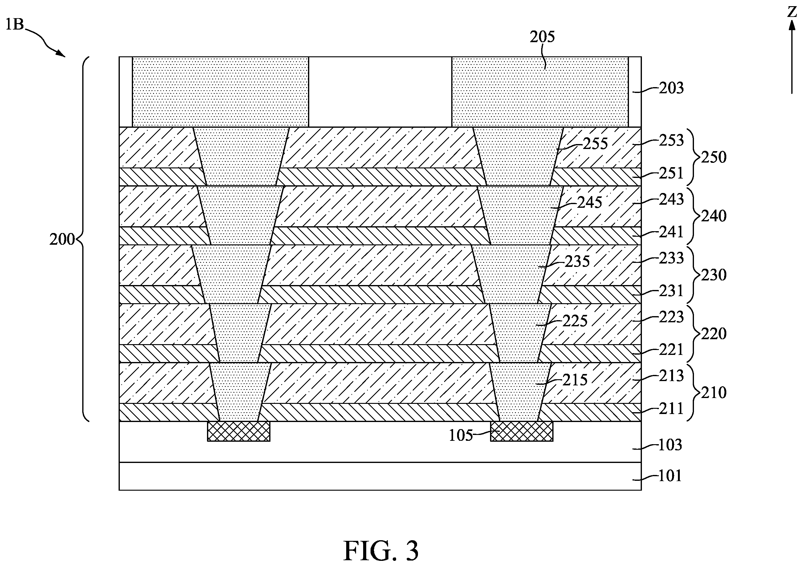 Patent US12165968 Figure 3 – Multi-stacking carrier structure and method for fabricating the same