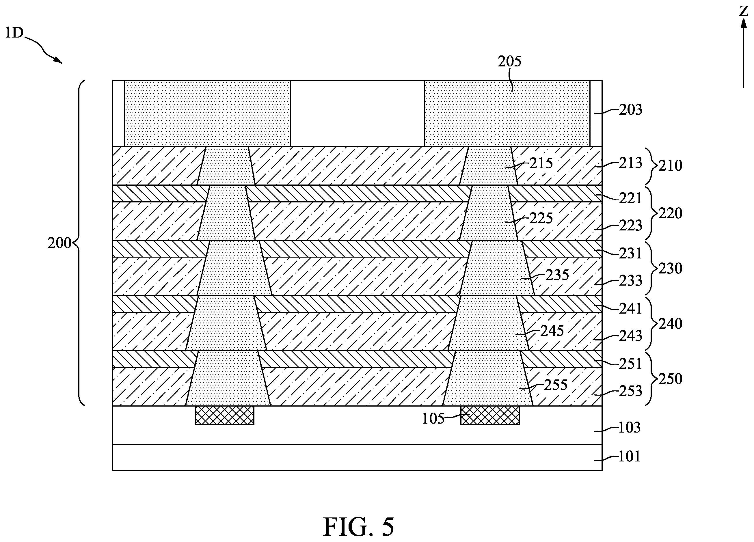 Patent US12165968 Figure 5 – Multi-stacking carrier structure and method for fabricating the same