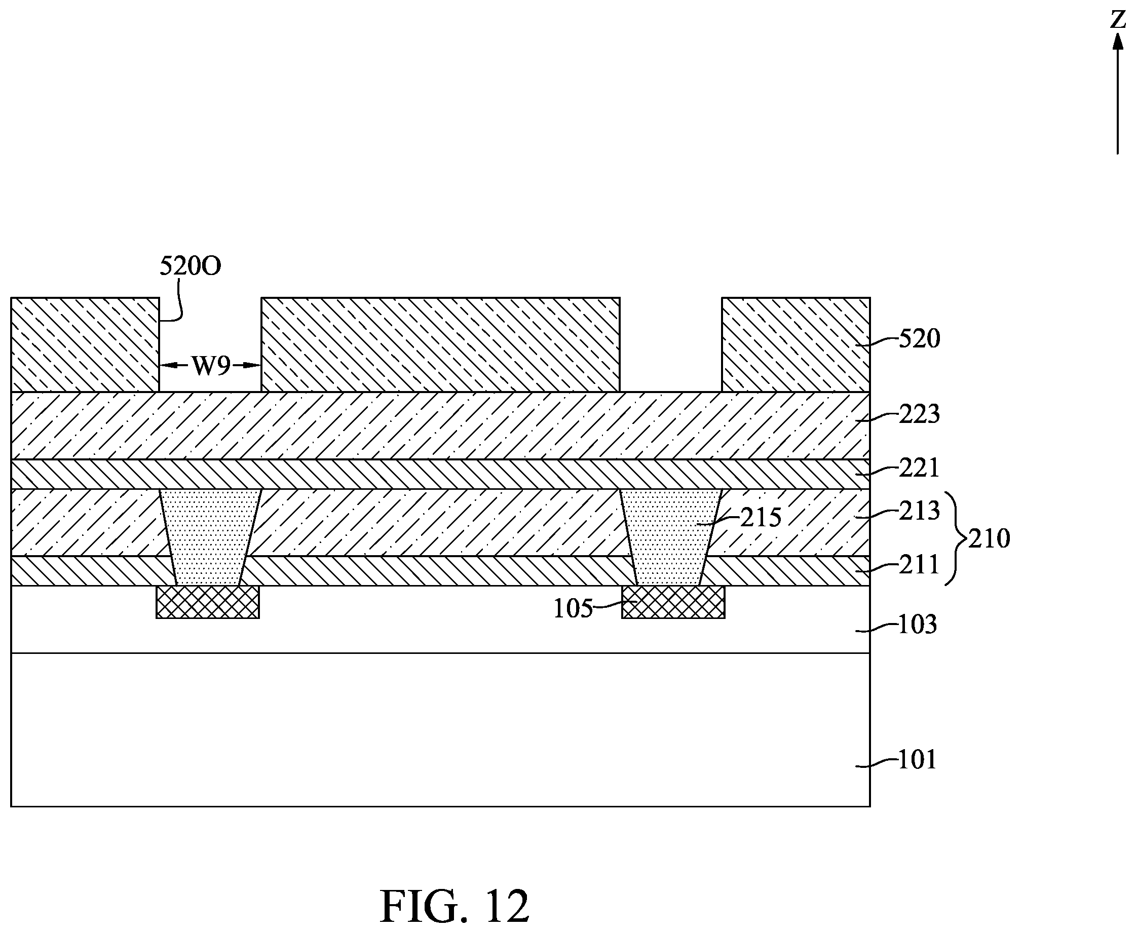 Patent US12165968 Figure 12 – Multi-stacking carrier structure and method for fabricating the same