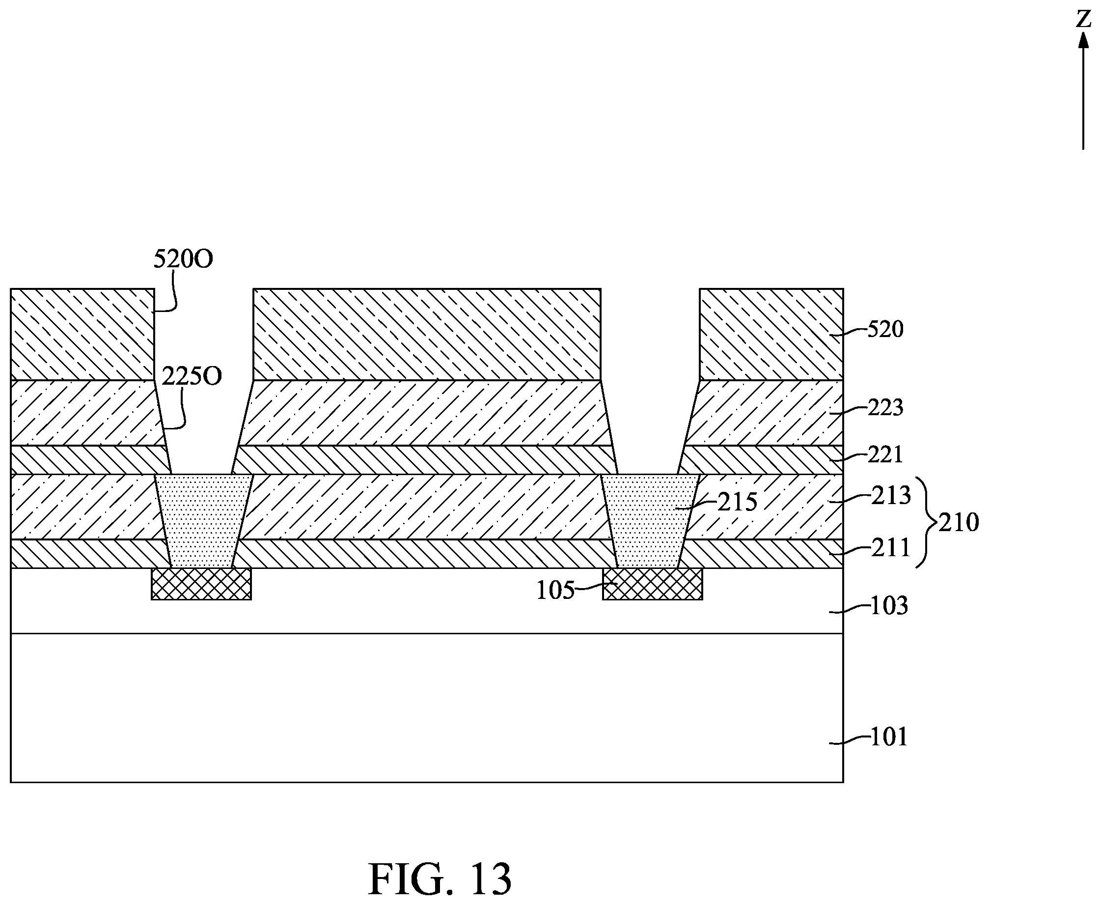 Patent US12165968 Figure 13 – Multi-stacking carrier structure and method for fabricating the same