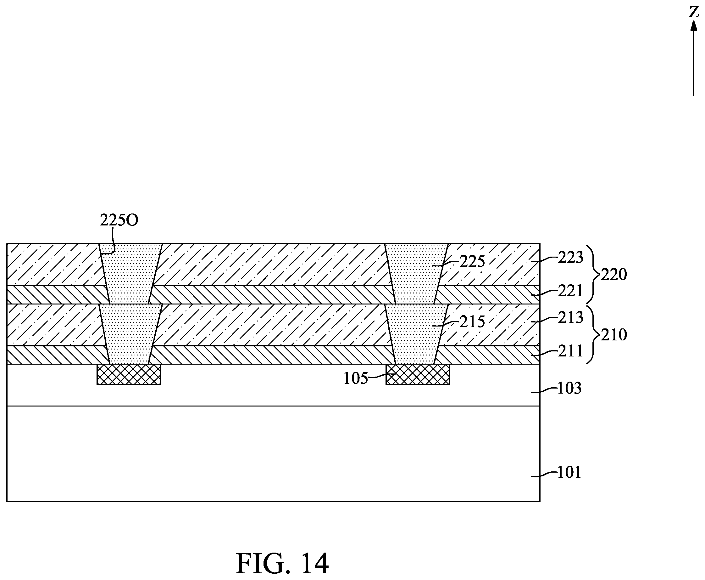 Patent US12165968 Figure 14 – Multi-stacking carrier structure and method for fabricating the same