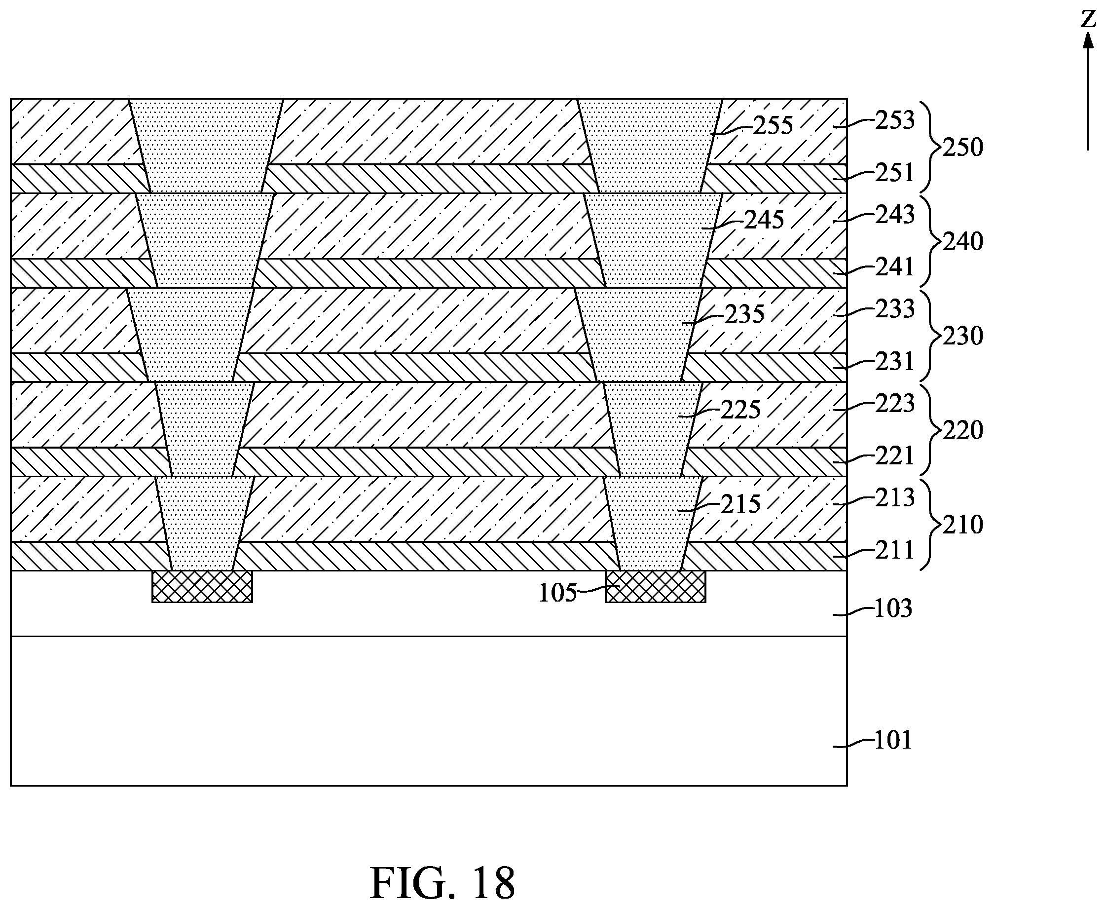 Patent US12165968 Figure 18 – Multi-stacking carrier structure and method for fabricating the same