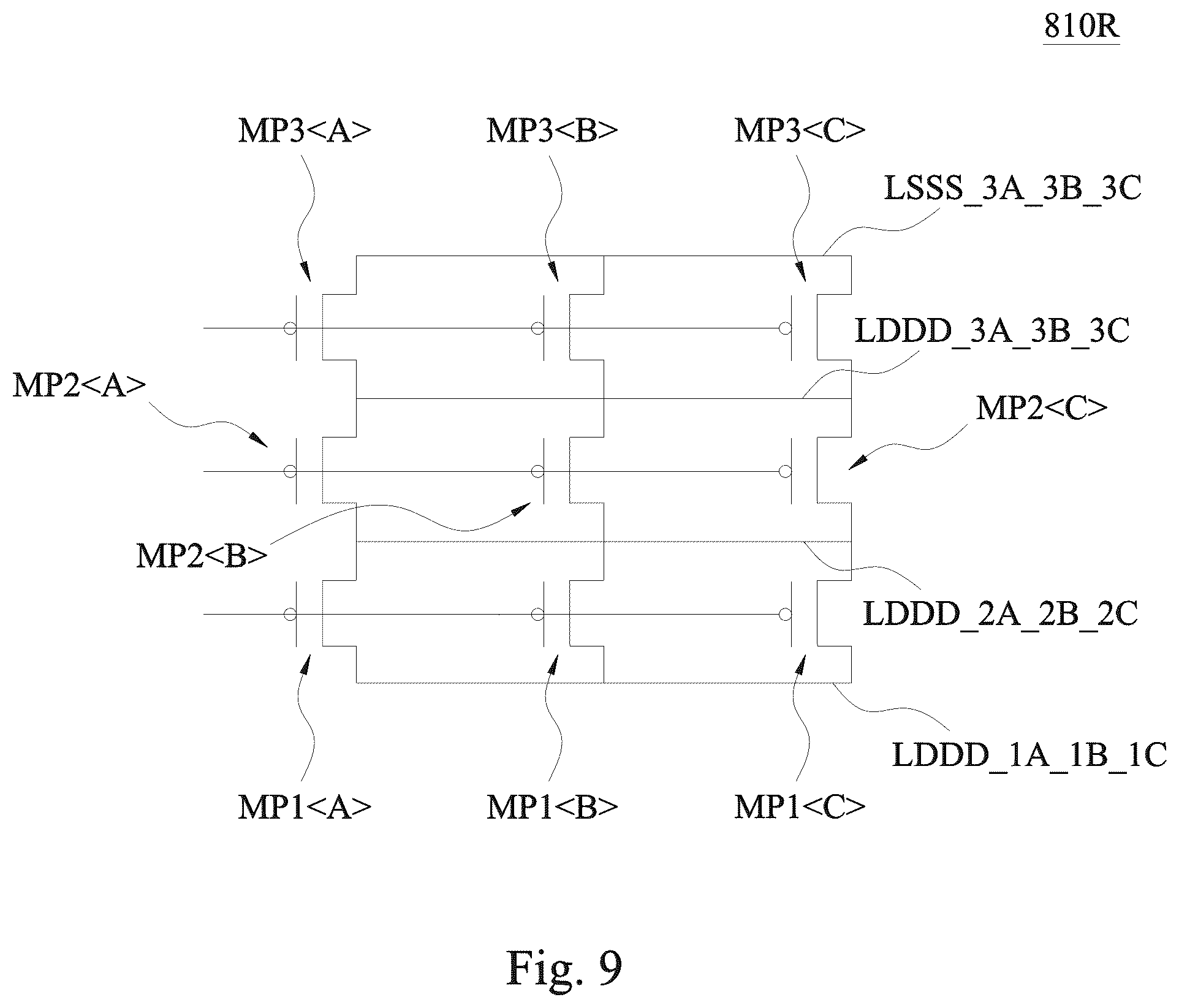 Patent US12165972 Figure 14 – Method of manufacturing conductive lines in a circuit