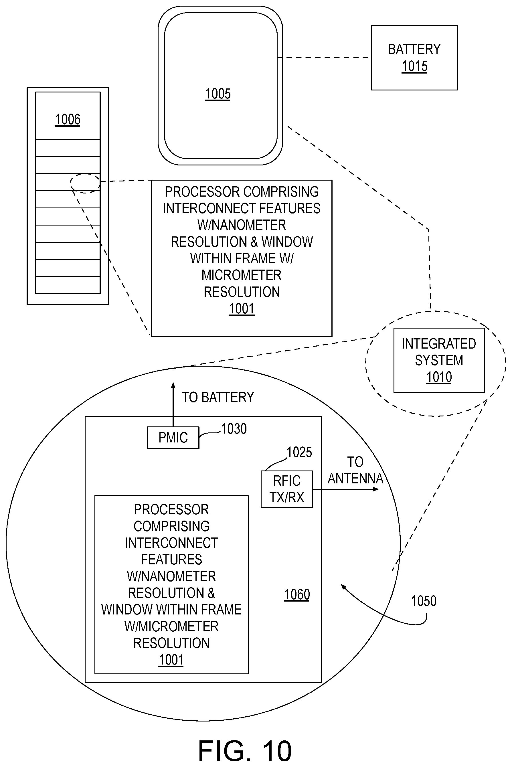 Patent US12165987 Figure 11 – Frame reveals with maskless lithography in the manufacture of integrated circuits