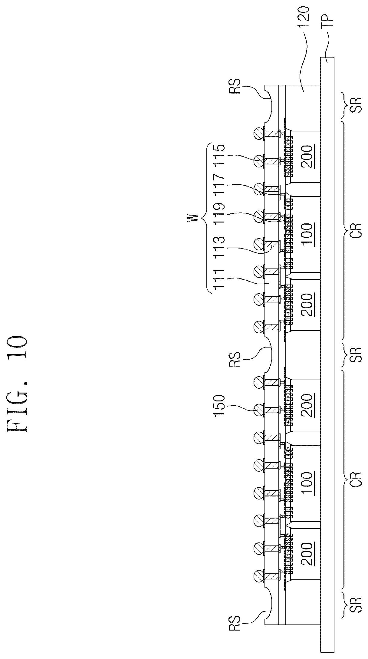 Patent US12165991 Figure 10 – Semiconductor package