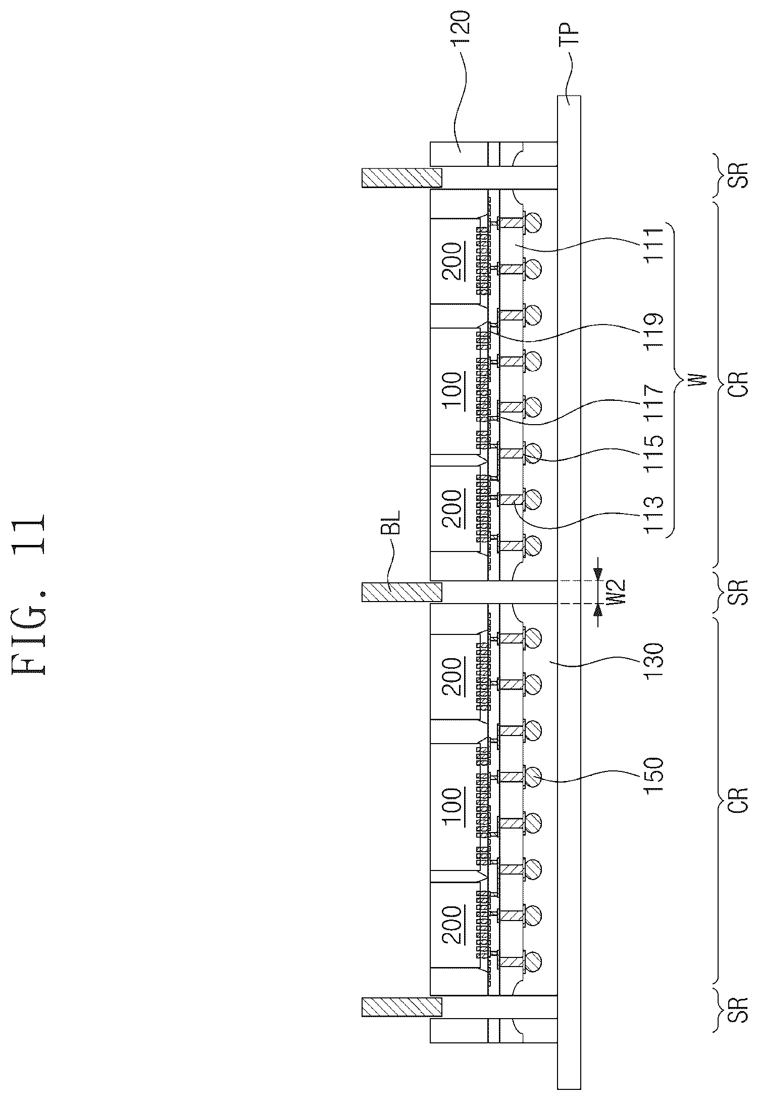 Patent US12165991 Figure 11 – Semiconductor package