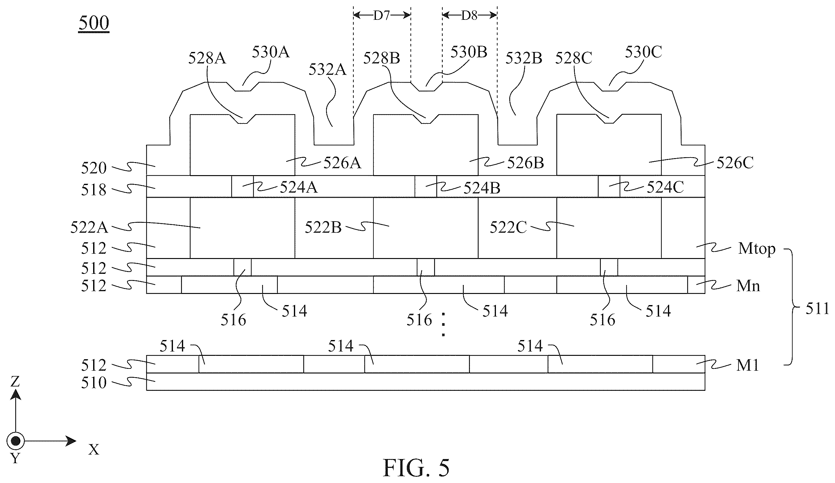 Patent US12165997 Figure 5 – Semiconductor device and method of manufacturing the same