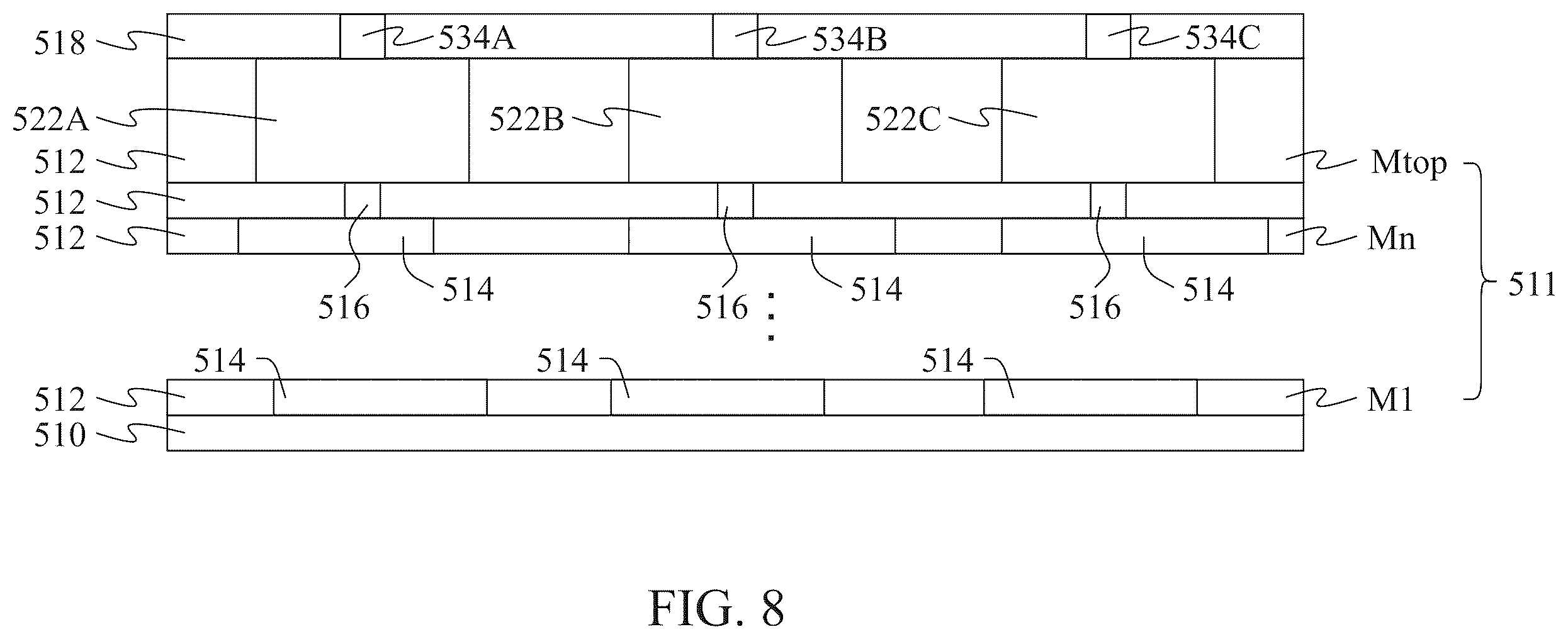 Patent US12165997 Figure 8 – Semiconductor device and method of manufacturing the same