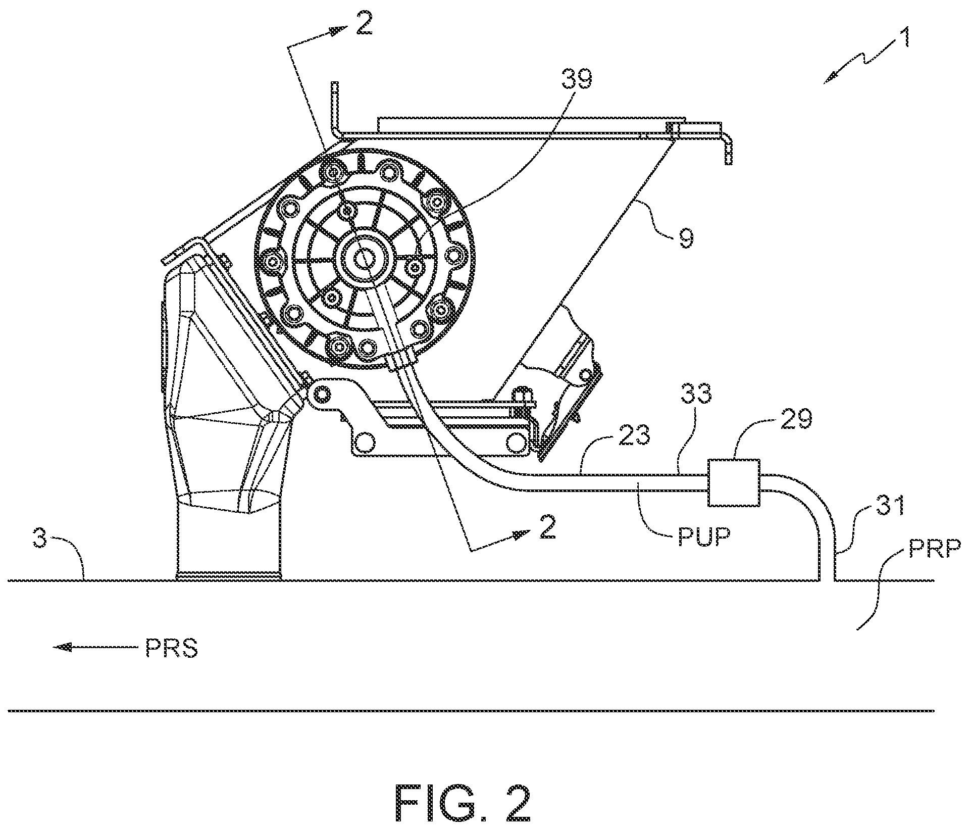 Patent US12167706 Figure 2 – Air seeder meter with air purge