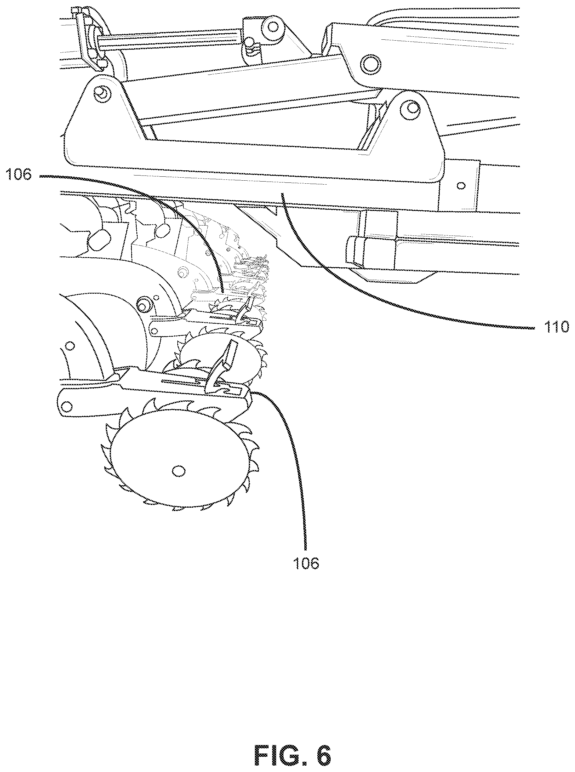 Patent US12167707 Figure 6 – Seed planter with positionable tank