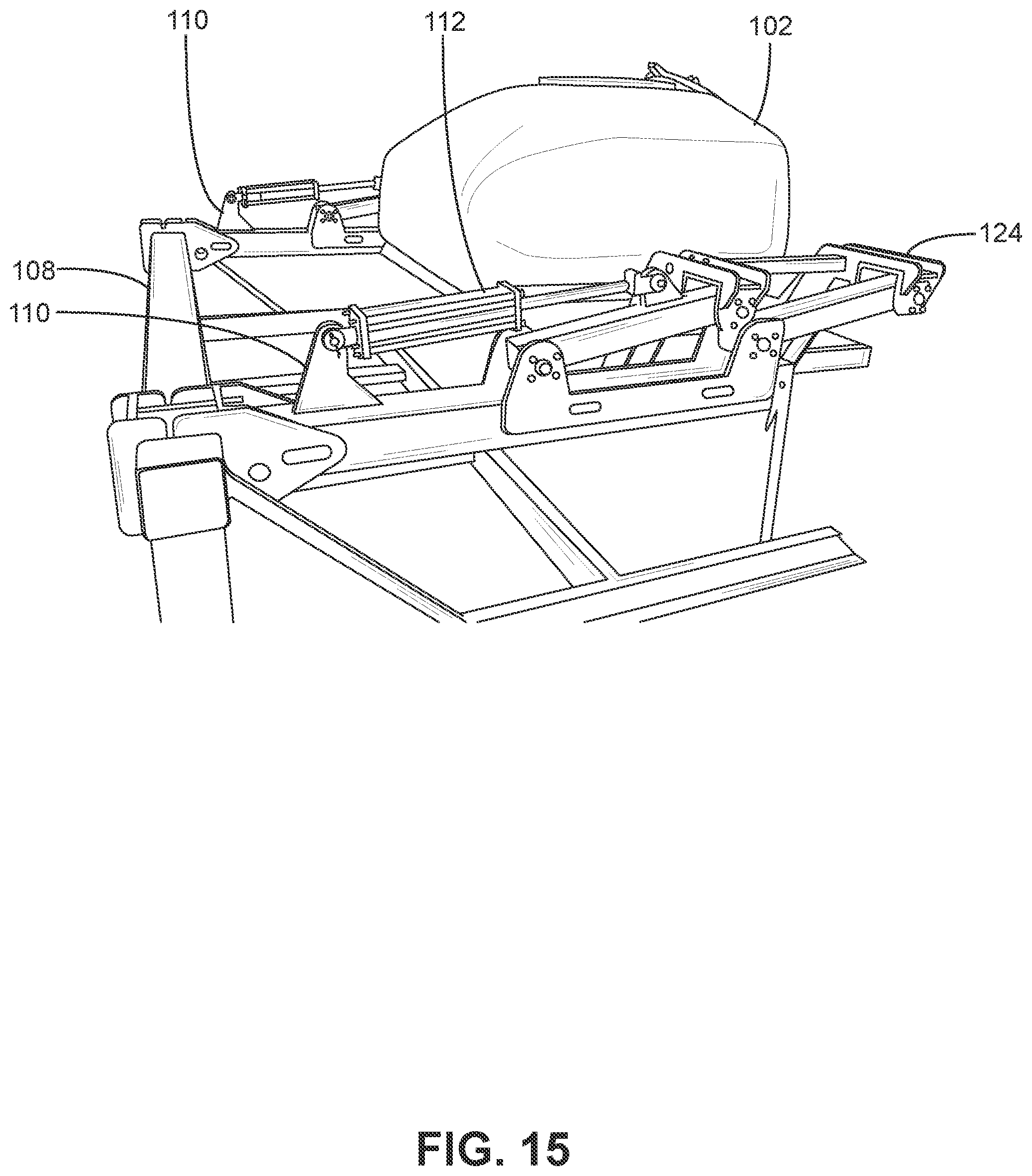 Patent US12167707 Figure 15 – Seed planter with positionable tank