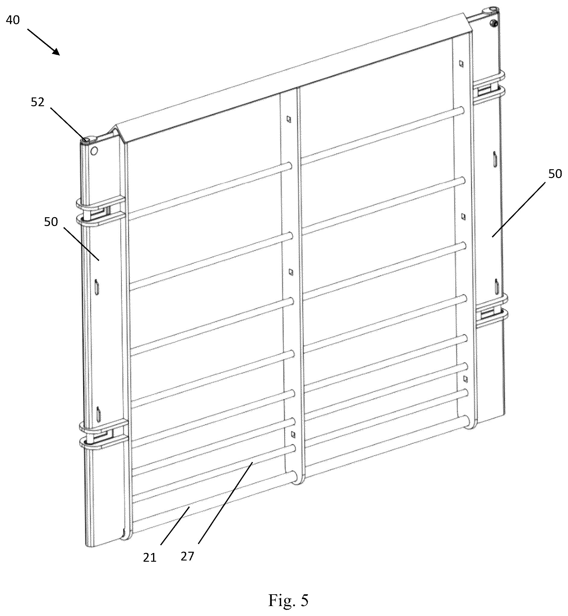 Patent US12167715 Figure 5 – Livestock confinement gating system and method