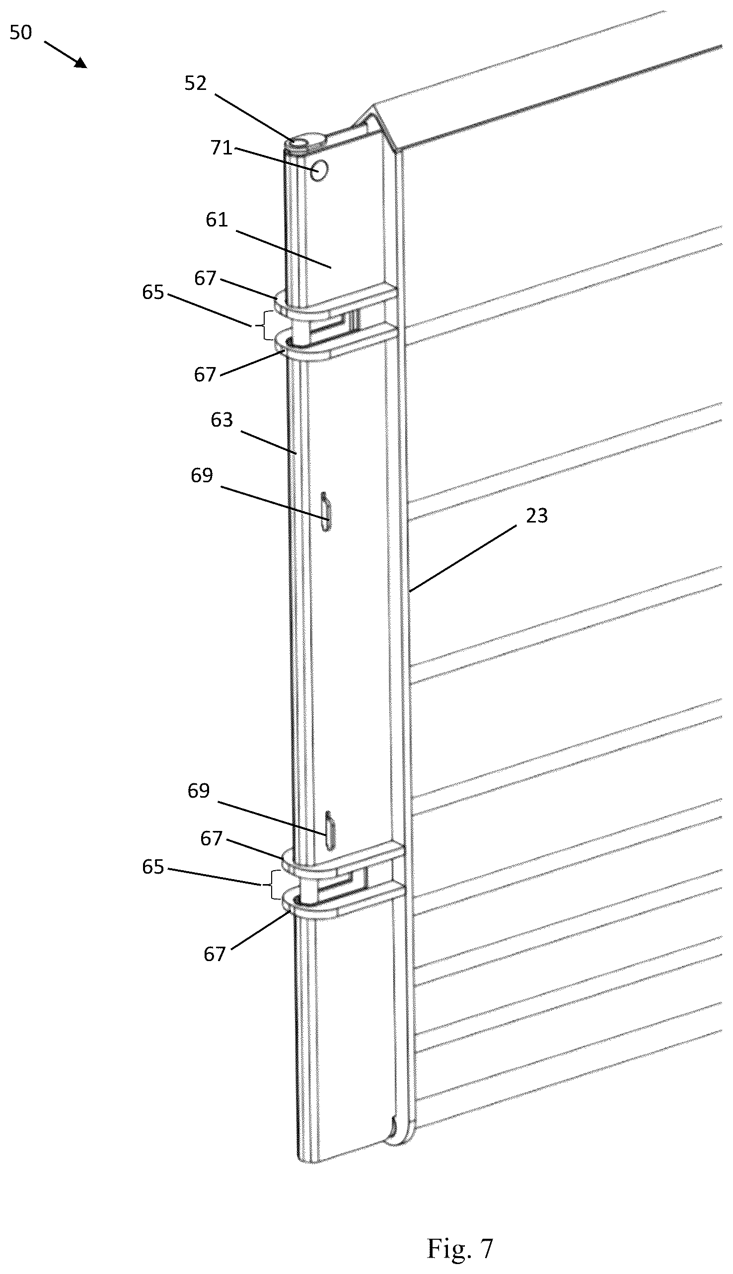Patent US12167715 Figure 7 – Livestock confinement gating system and method