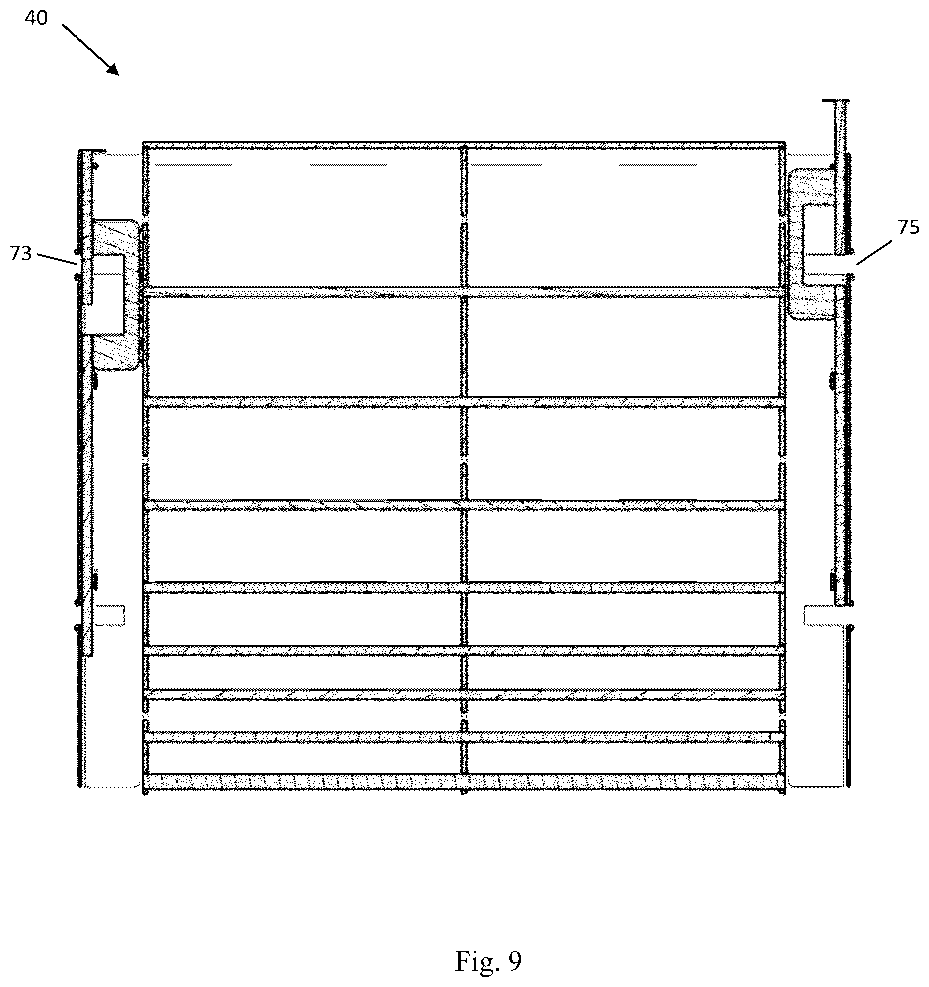 Patent US12167715 Figure 9 – Livestock confinement gating system and method