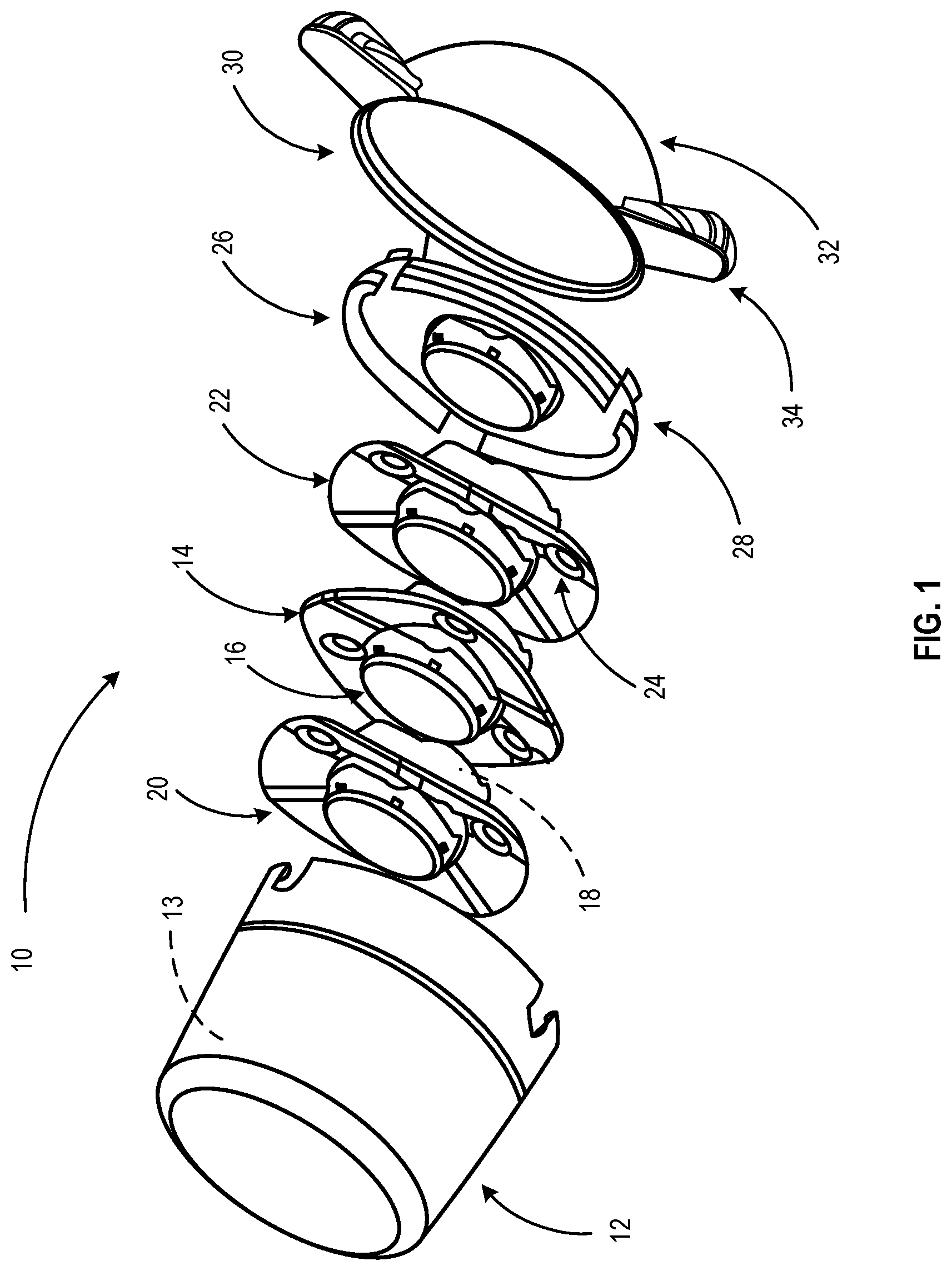 Patent US12167718 Figure 1 – Interactive pet feeder