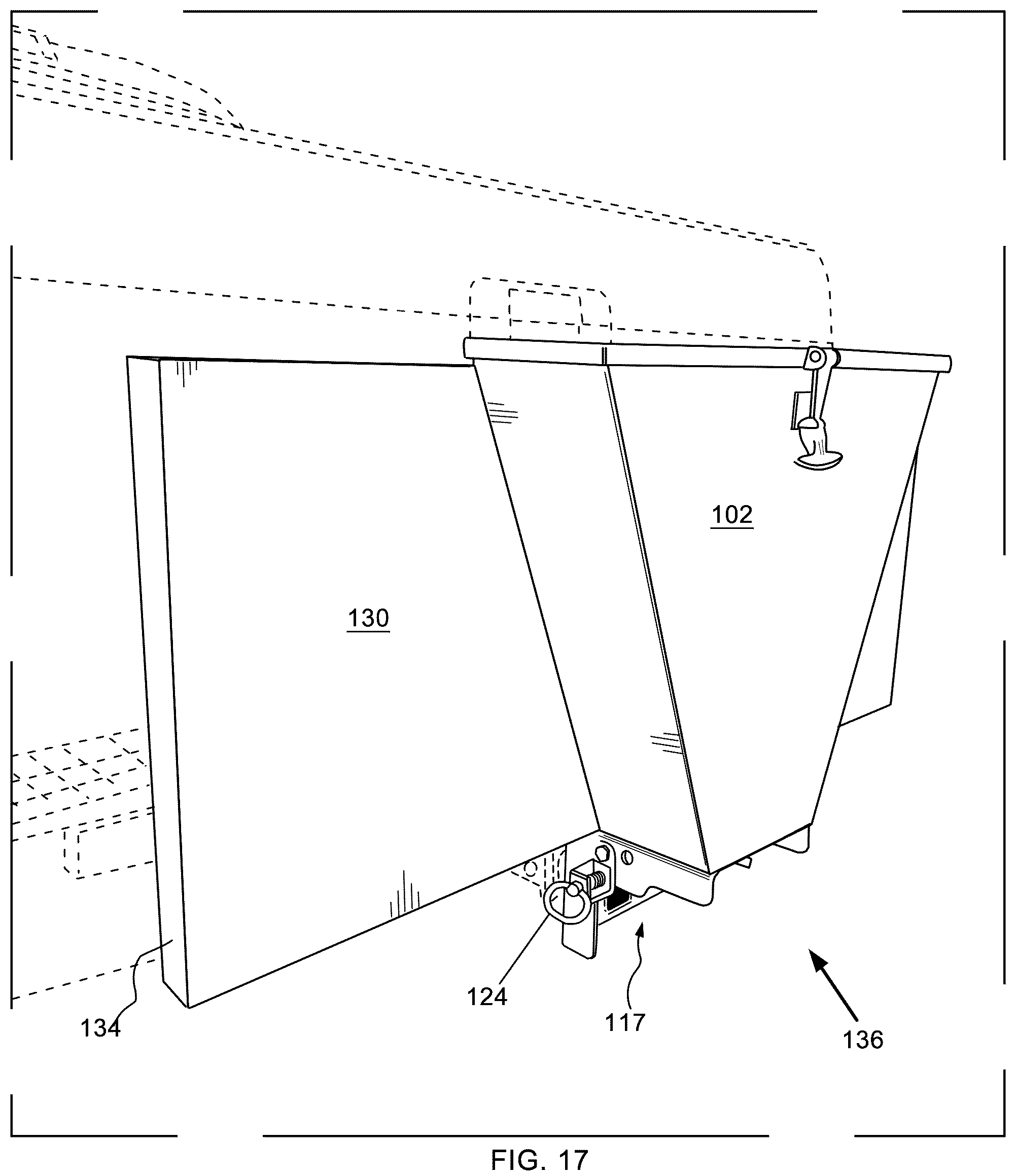 Patent US12167719 Figure 11 – Feed spreader including pivotable cargo transport apparatus