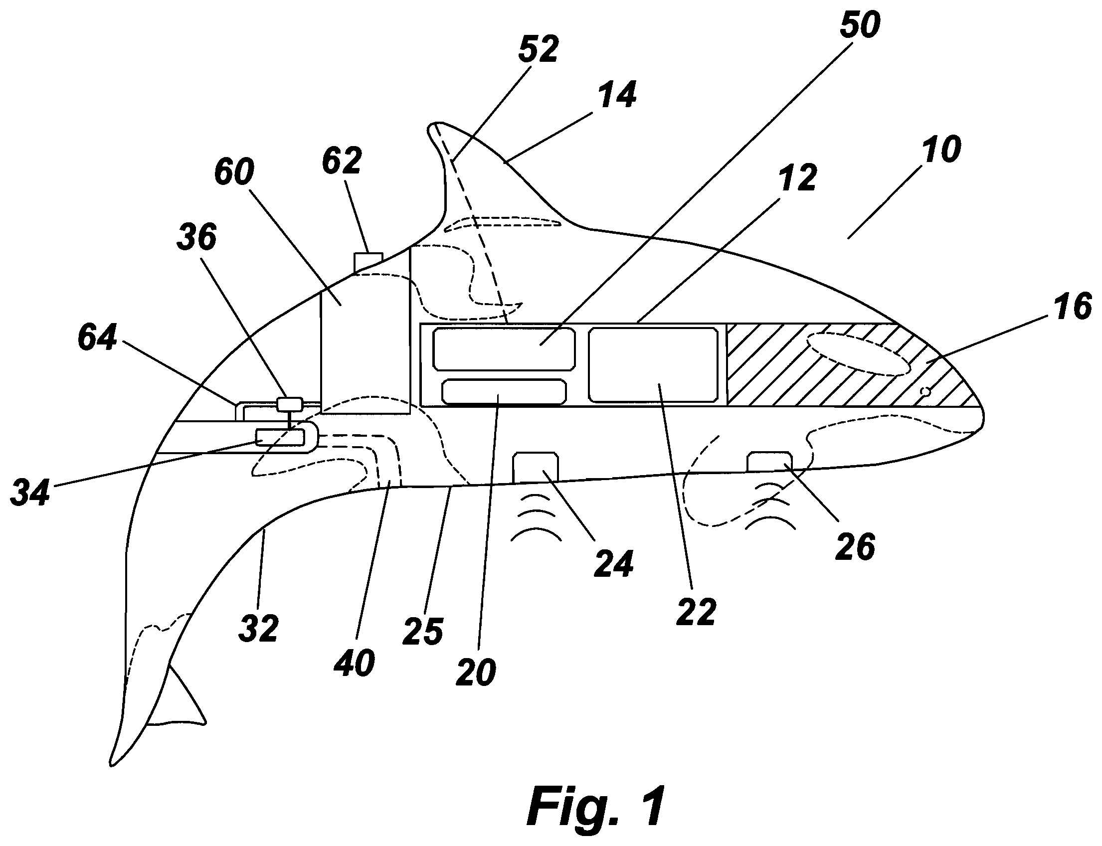 Patent US12167724 Figure 1 – Geofenced autonomous aquatic drone