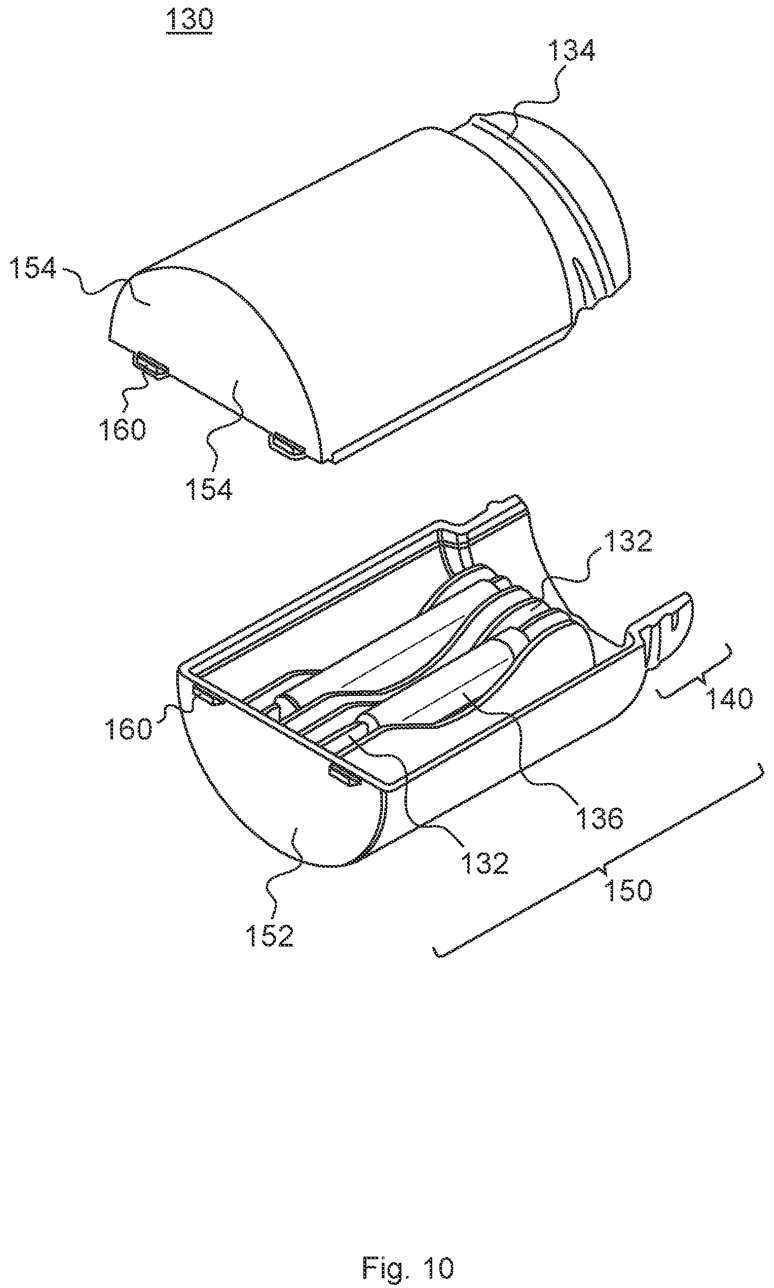 Patent US12167749 Figure 10 – Child-resistant smoking article package