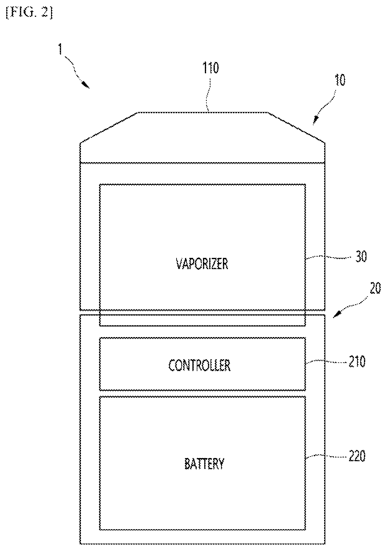 Patent US12167750 Figure 2 – Ultrasonic-based aerosol generation device