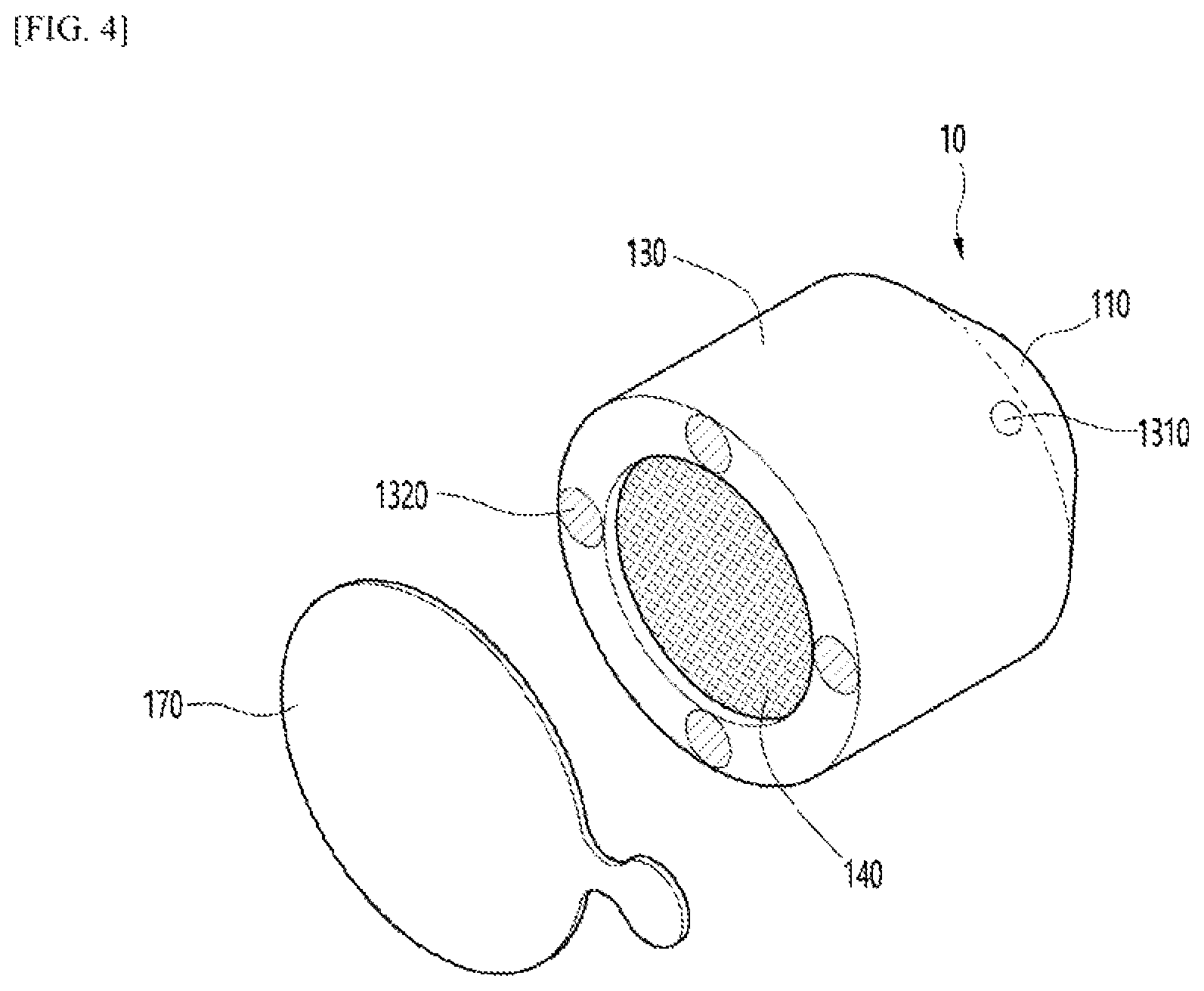 Patent US12167750 Figure 4 – Ultrasonic-based aerosol generation device