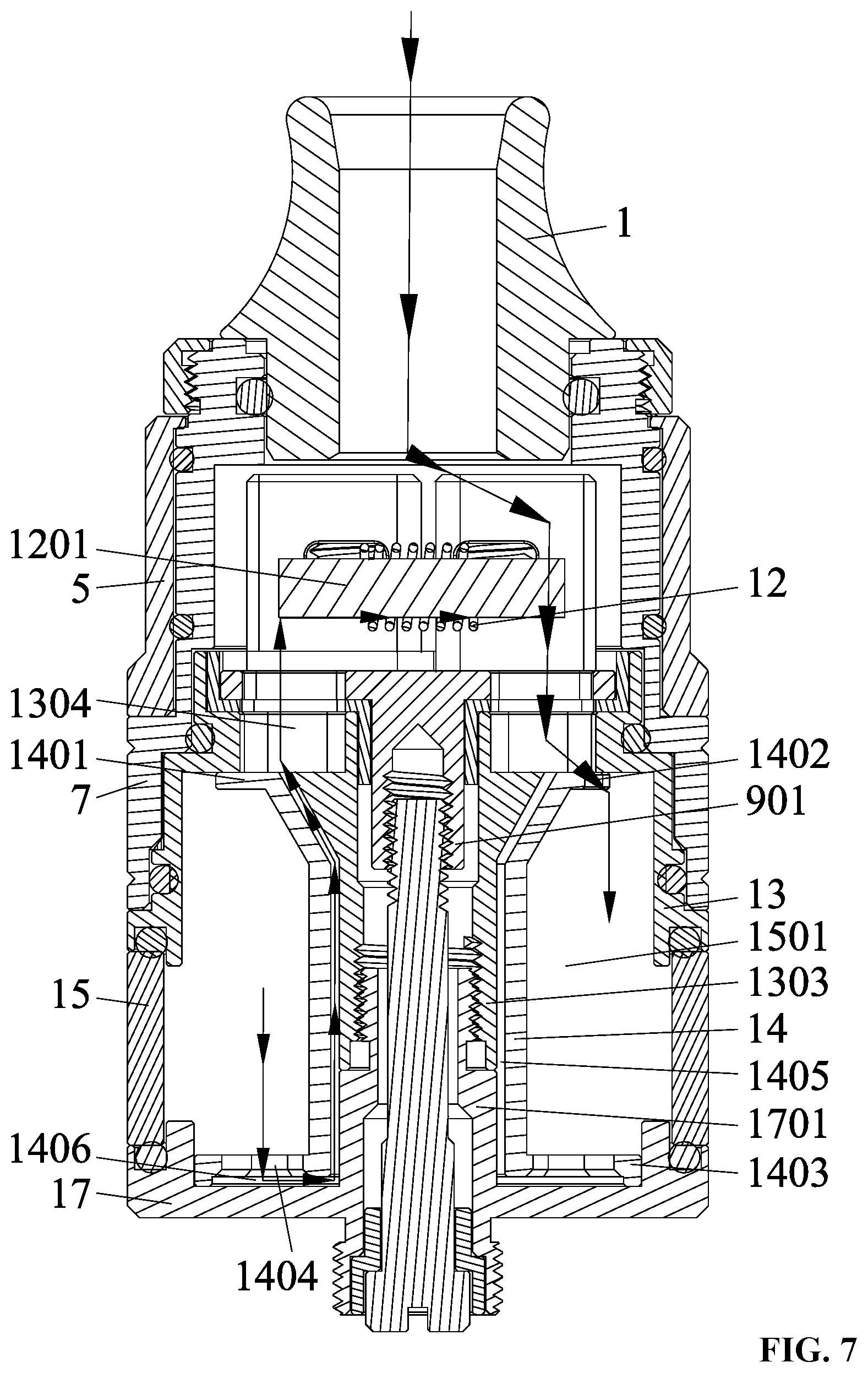 Patent US12167754 Figure 7 – Atomizer and electronic cigarette comprising the same