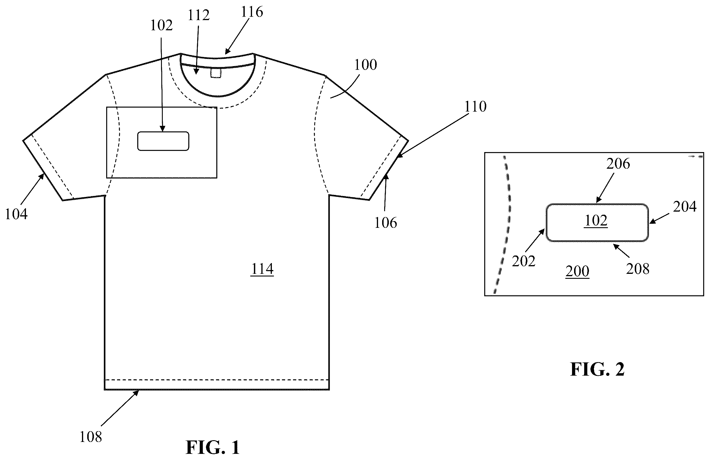 Patent US12167756 Figure 1 – Utilization method and tag with embedded RF-enabled chip