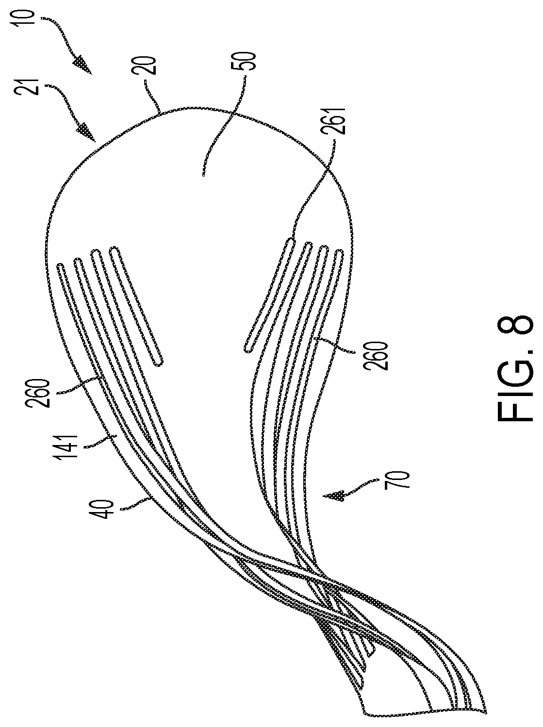 Patent US12167760 Figure 8 – Body contour concealer device