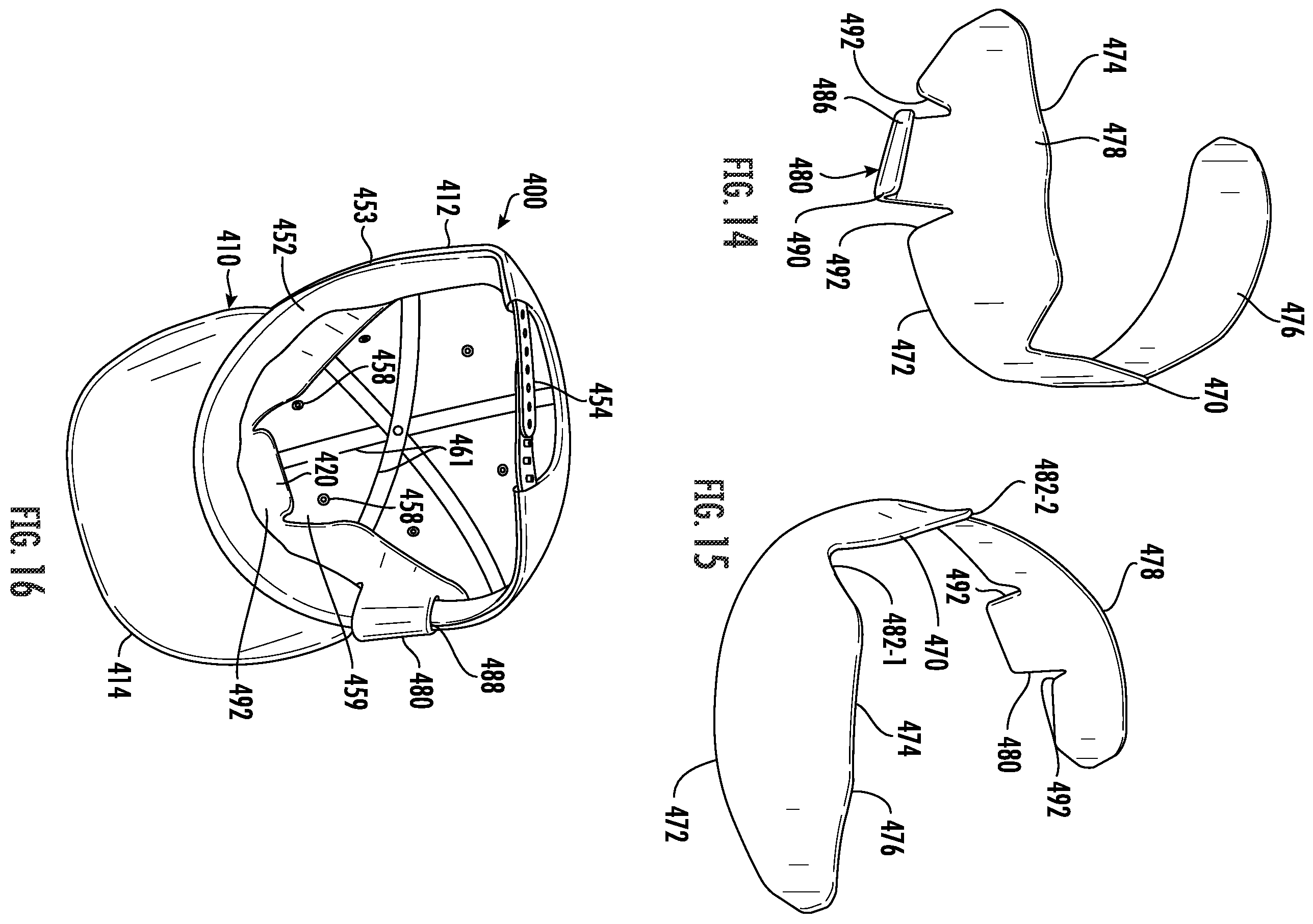 Patent US12167764 Figure 5 – Protective liner for headwear