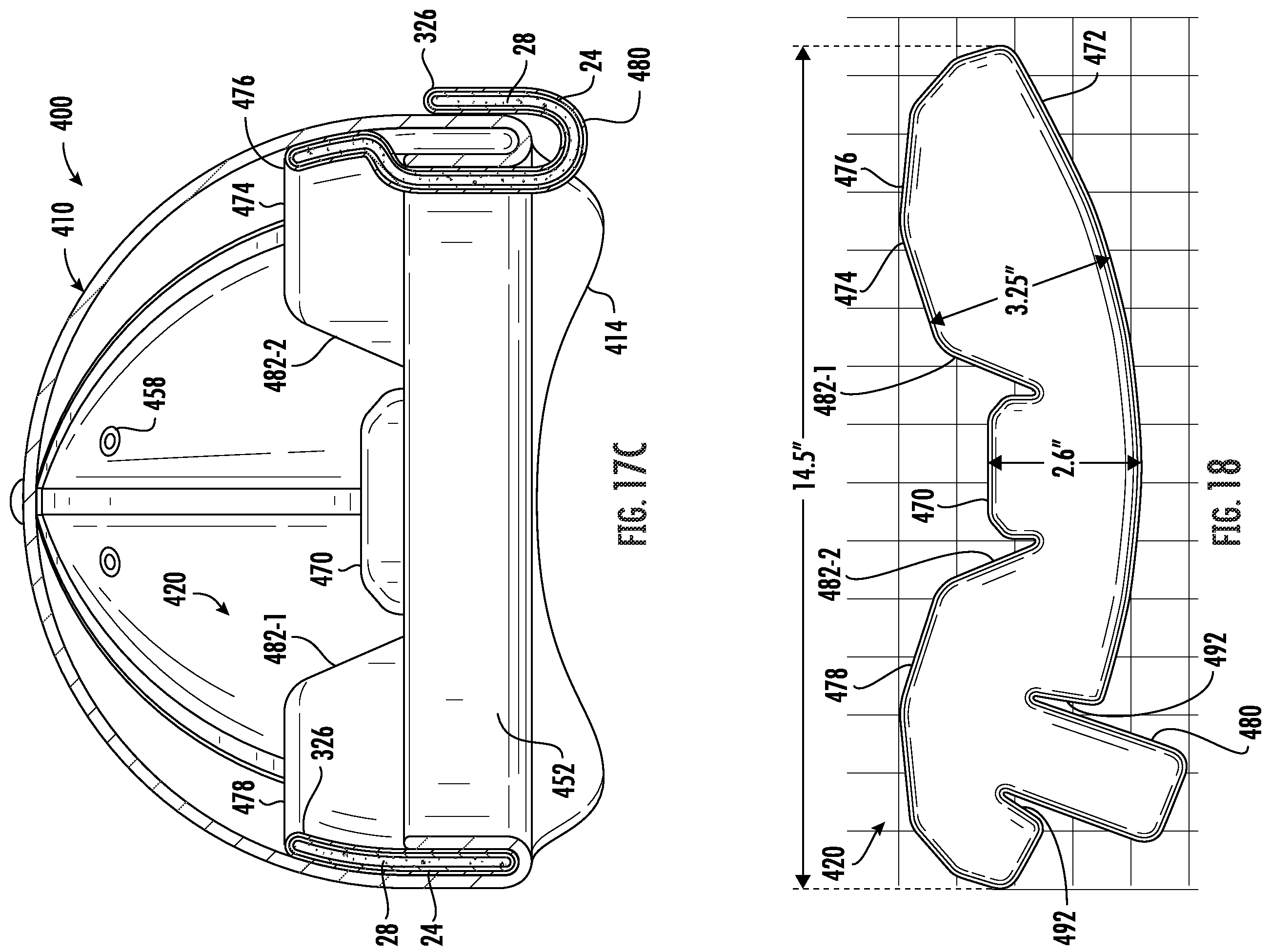 Patent US12167764 Figure 7 – Protective liner for headwear