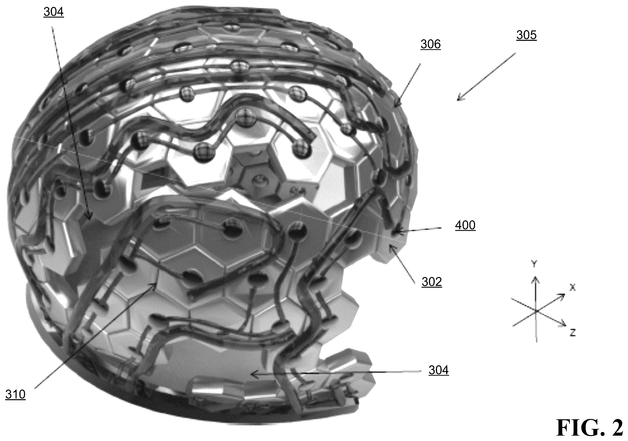 Patent US12167765 Figure 2 – Smart helmet