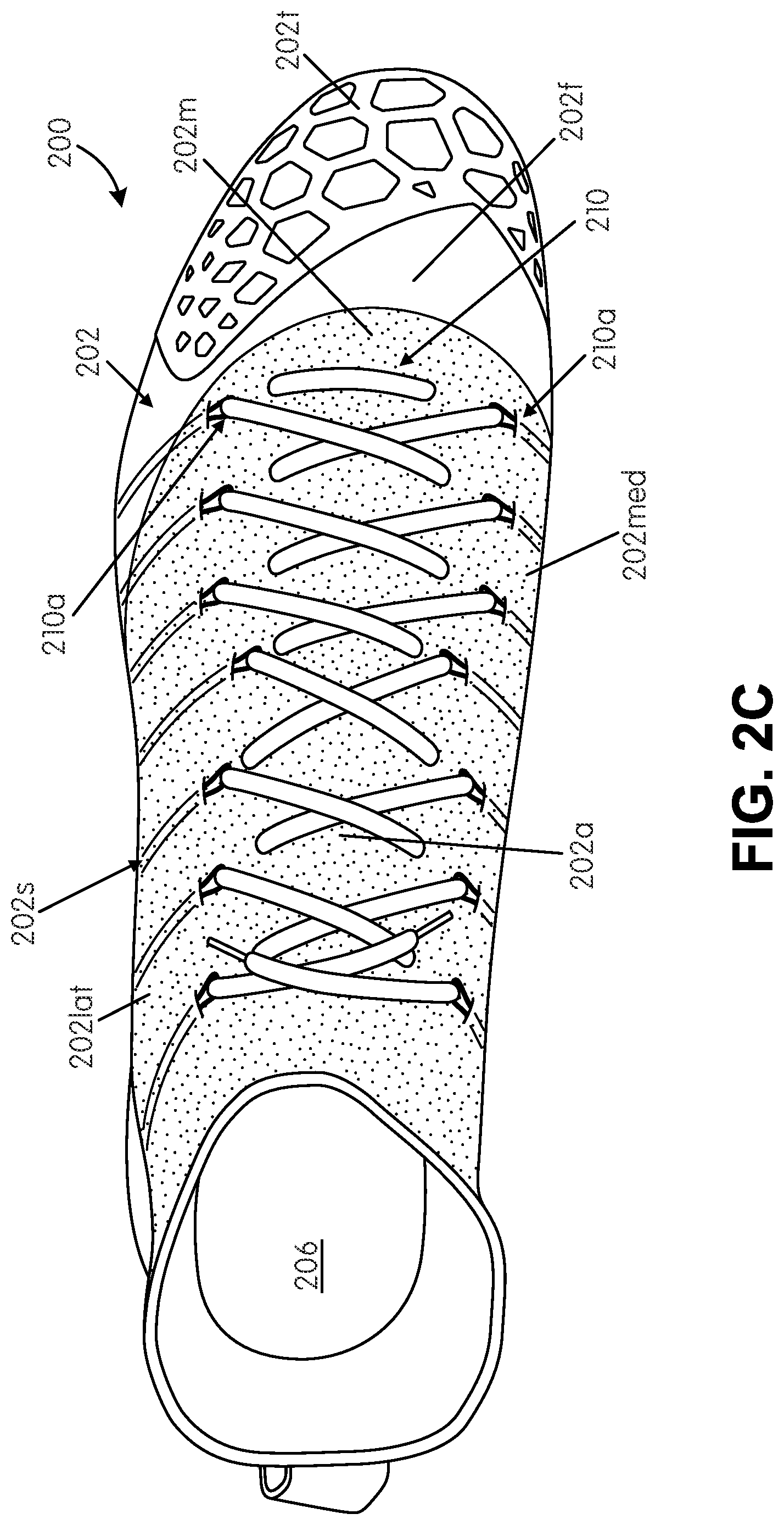 Patent US12167766 Figure 4 – Ground-engaging structures for articles of footwear