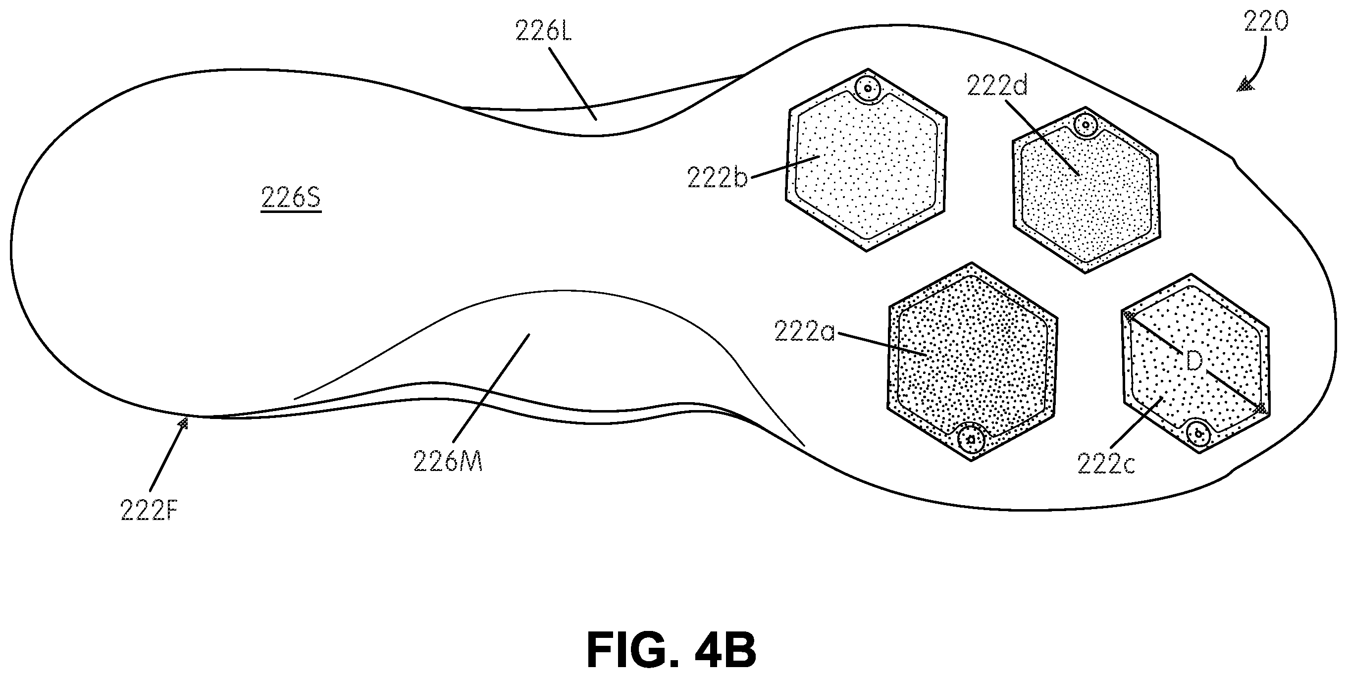 Patent US12167766 Figure 9 – Ground-engaging structures for articles of footwear