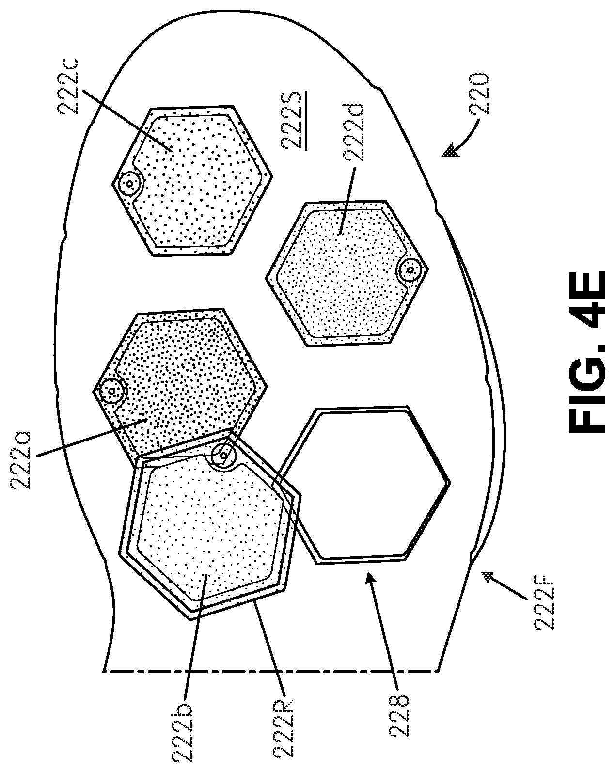Patent US12167766 Figure 11 – Ground-engaging structures for articles of footwear