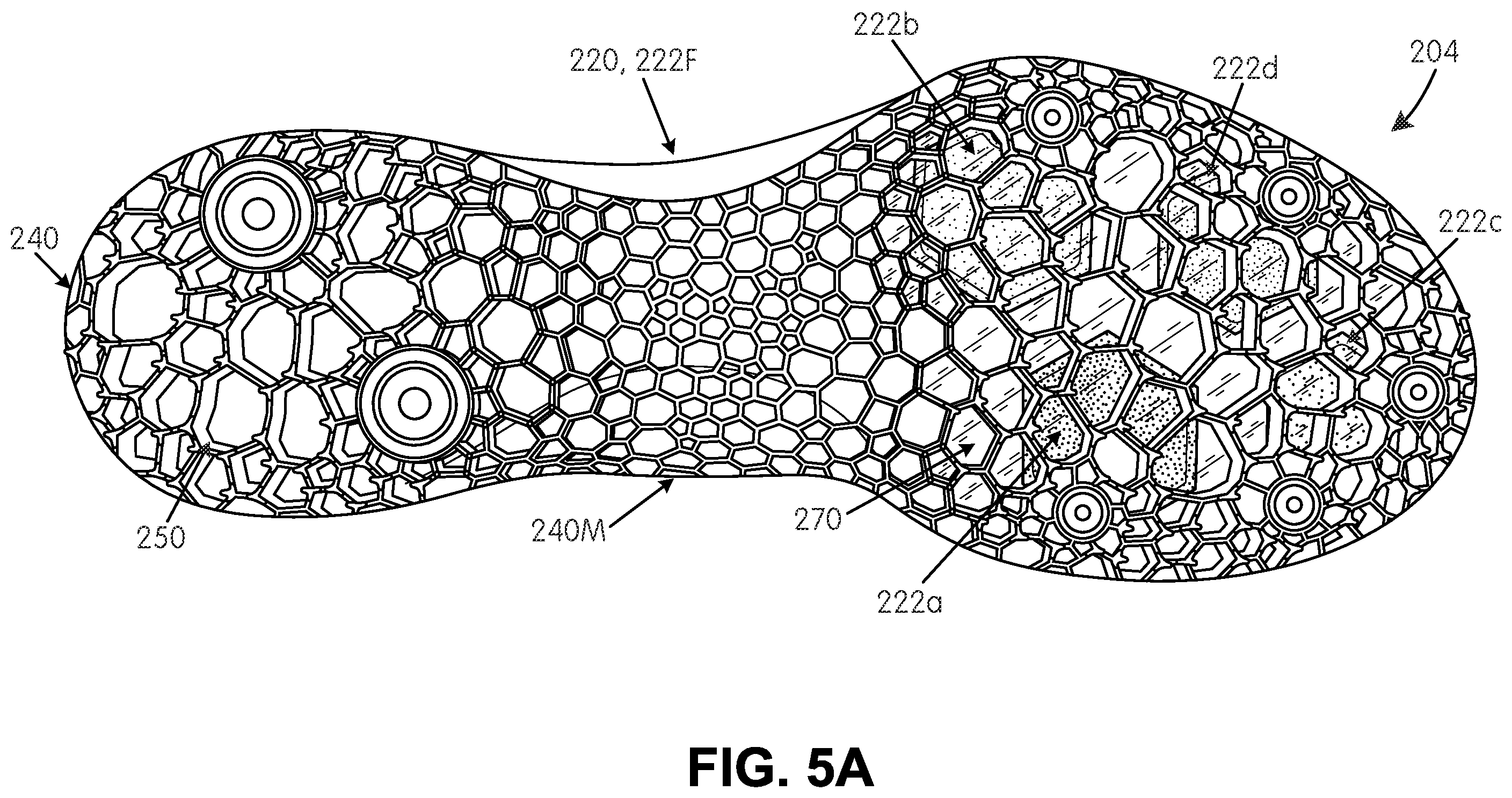 Patent US12167766 Figure 13 – Ground-engaging structures for articles of footwear