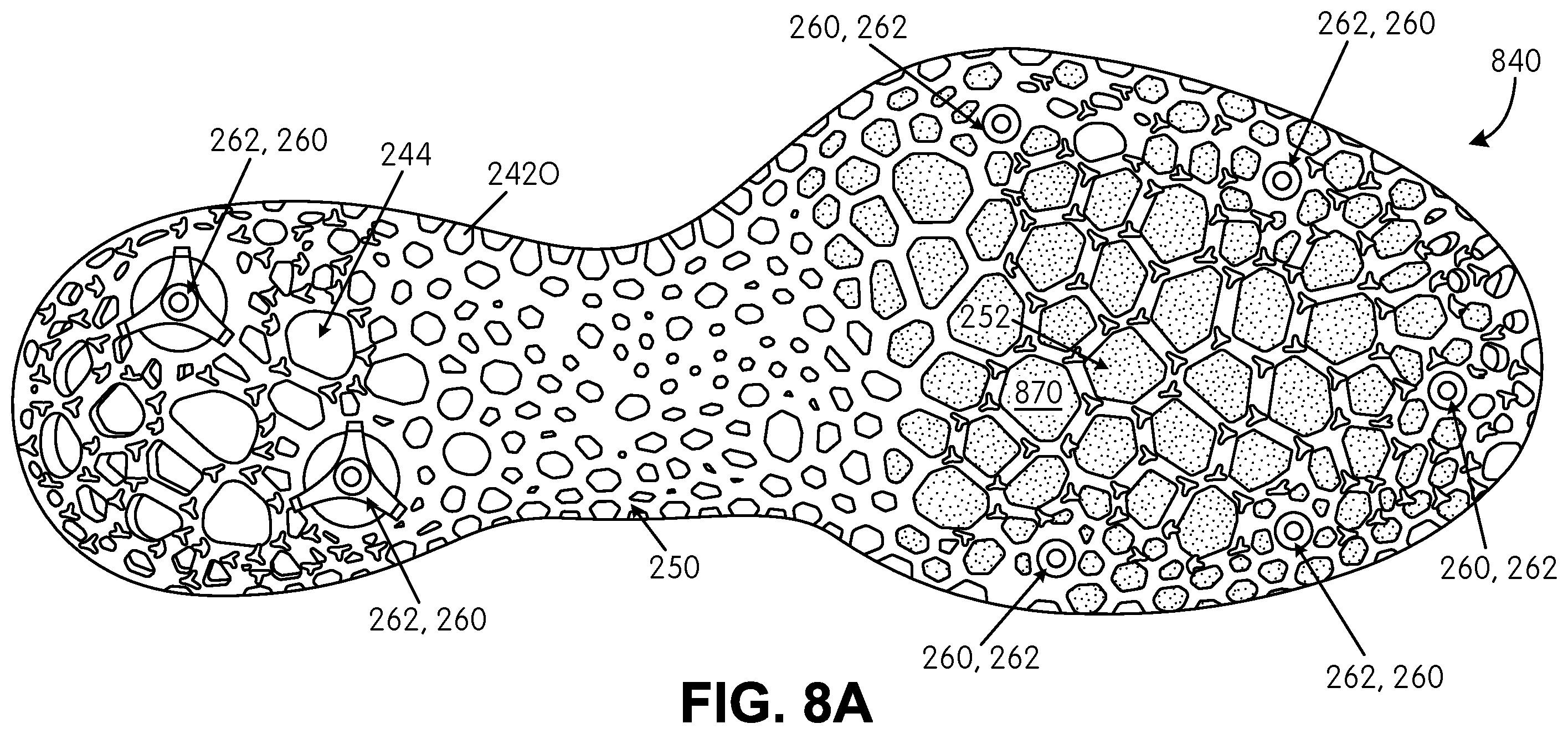 Patent US12167766 Figure 17 – Ground-engaging structures for articles of footwear