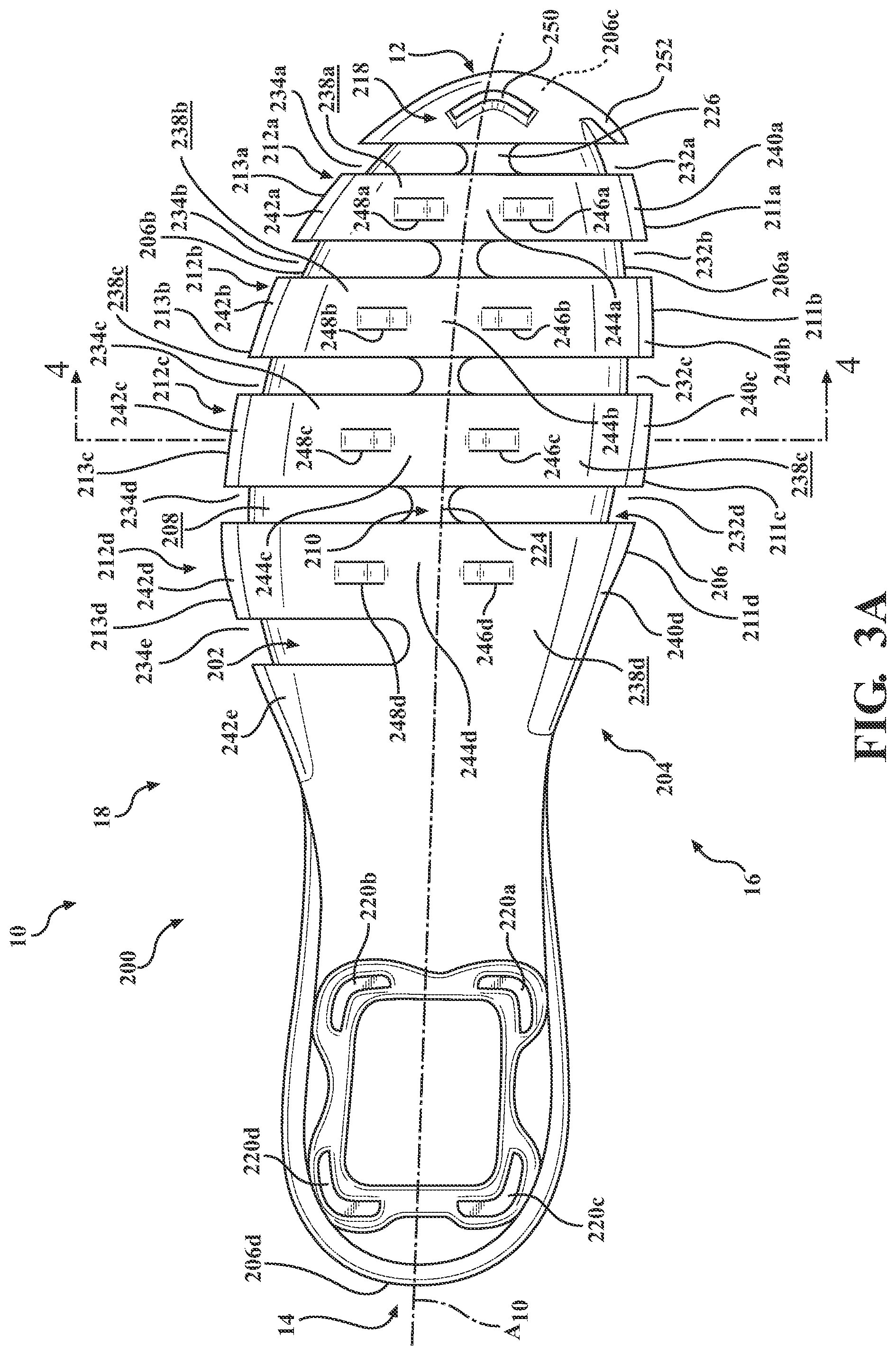 Patent US12167767 Figure 4 – Sole structure for article of footwear