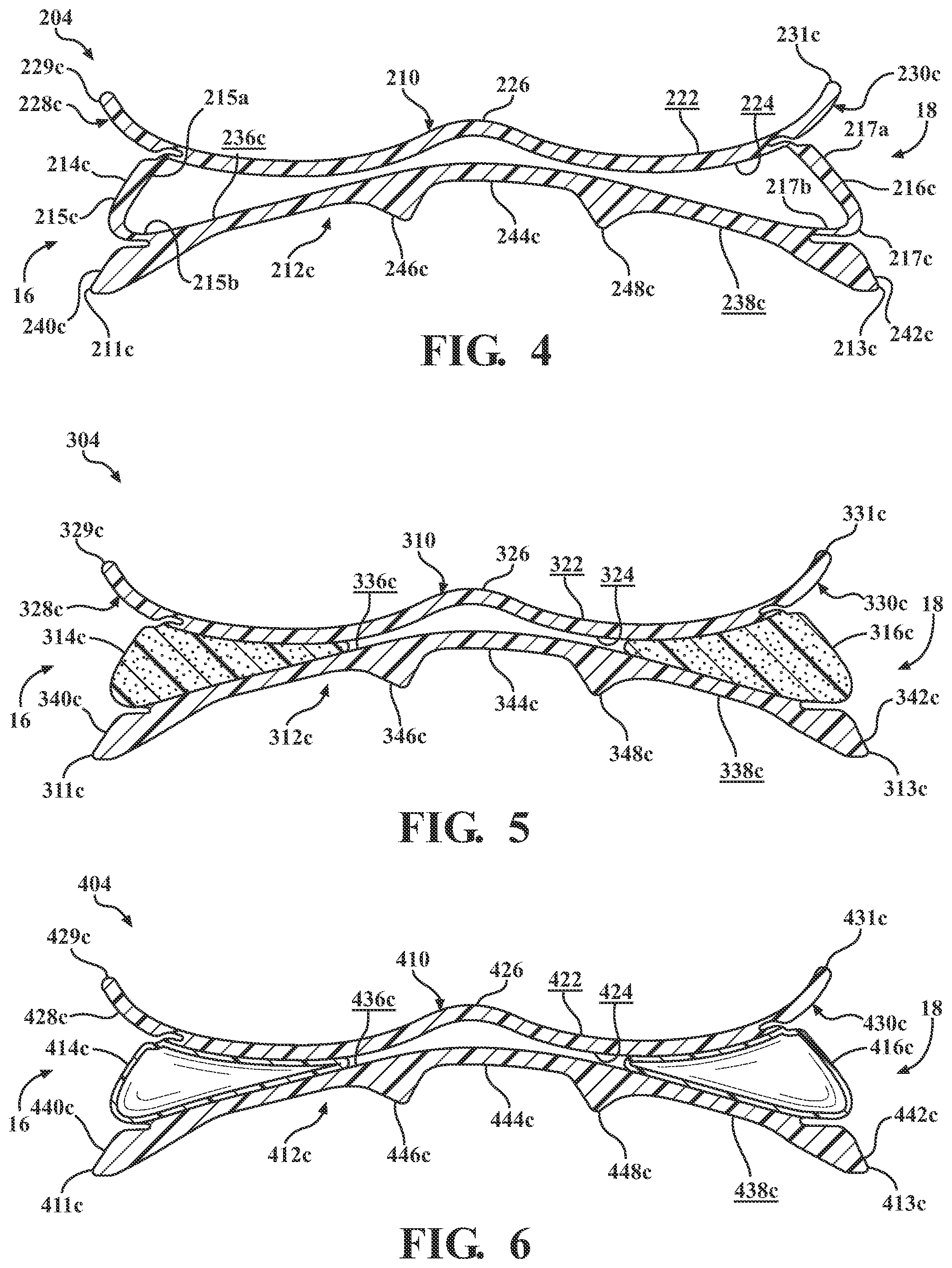 Patent US12167767 Figure 6 – Sole structure for article of footwear
