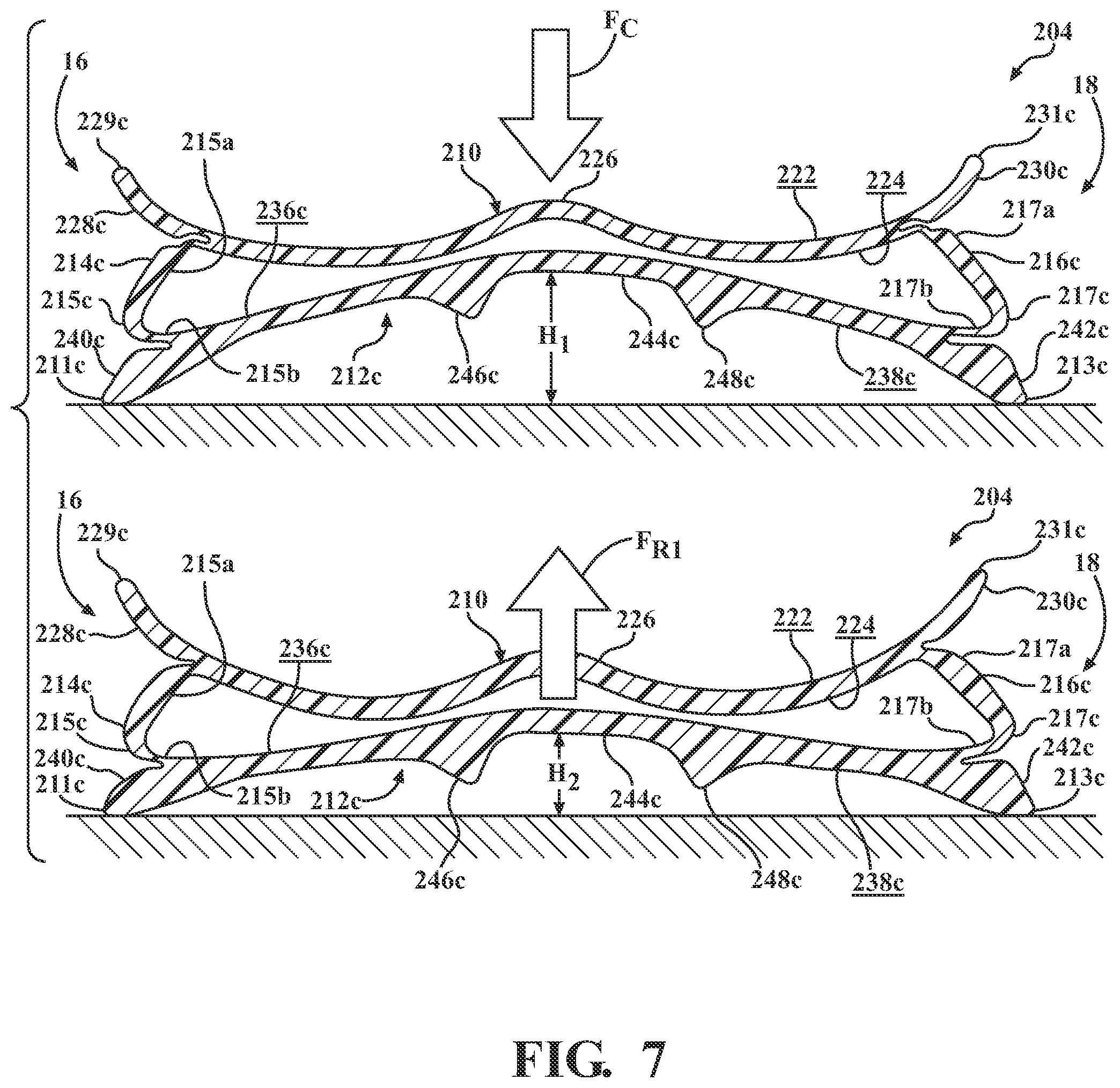 Patent US12167767 Figure 7 – Sole structure for article of footwear